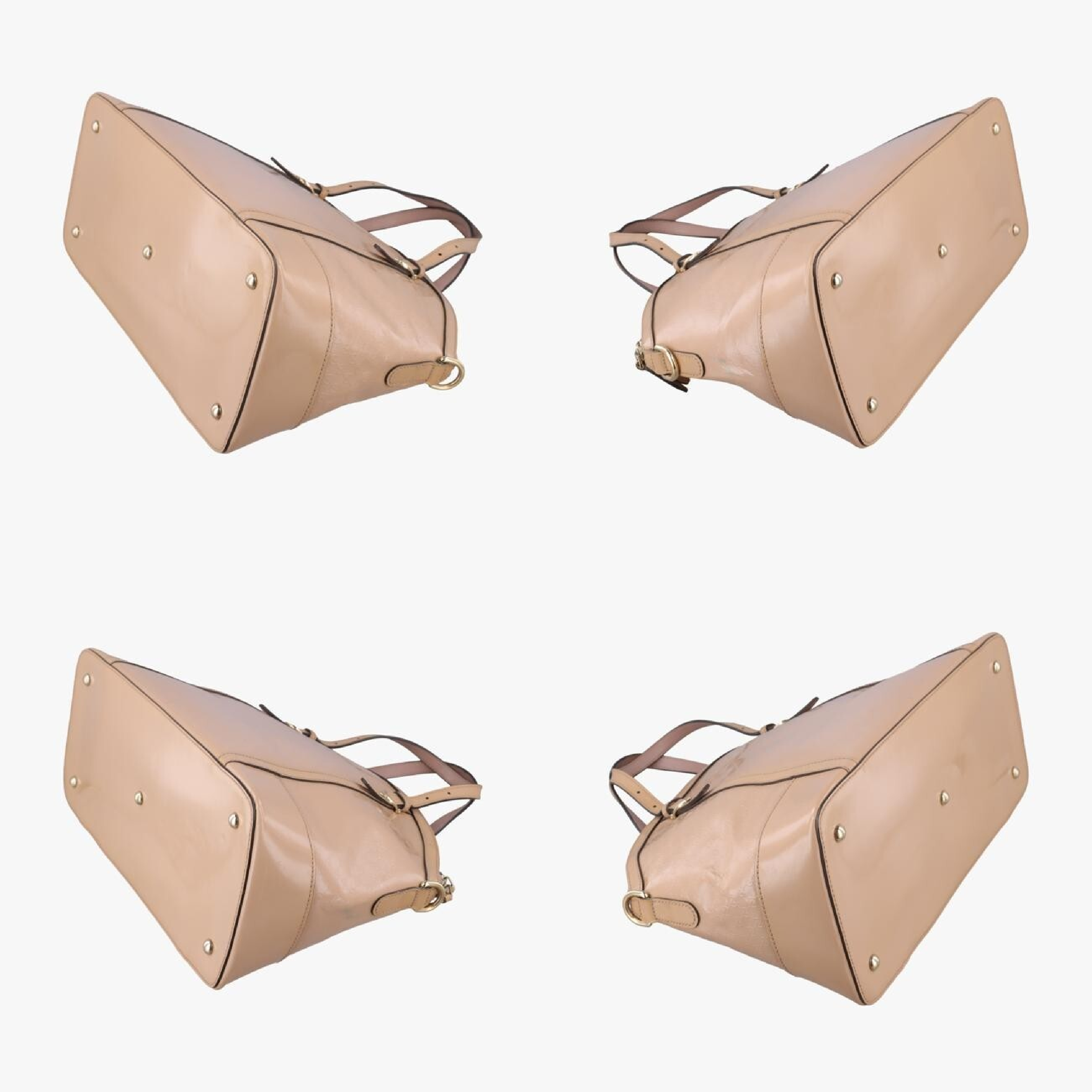 Microguccissima Beige Patent Leather Shoulder Bag 309614 D014105809 — view 4