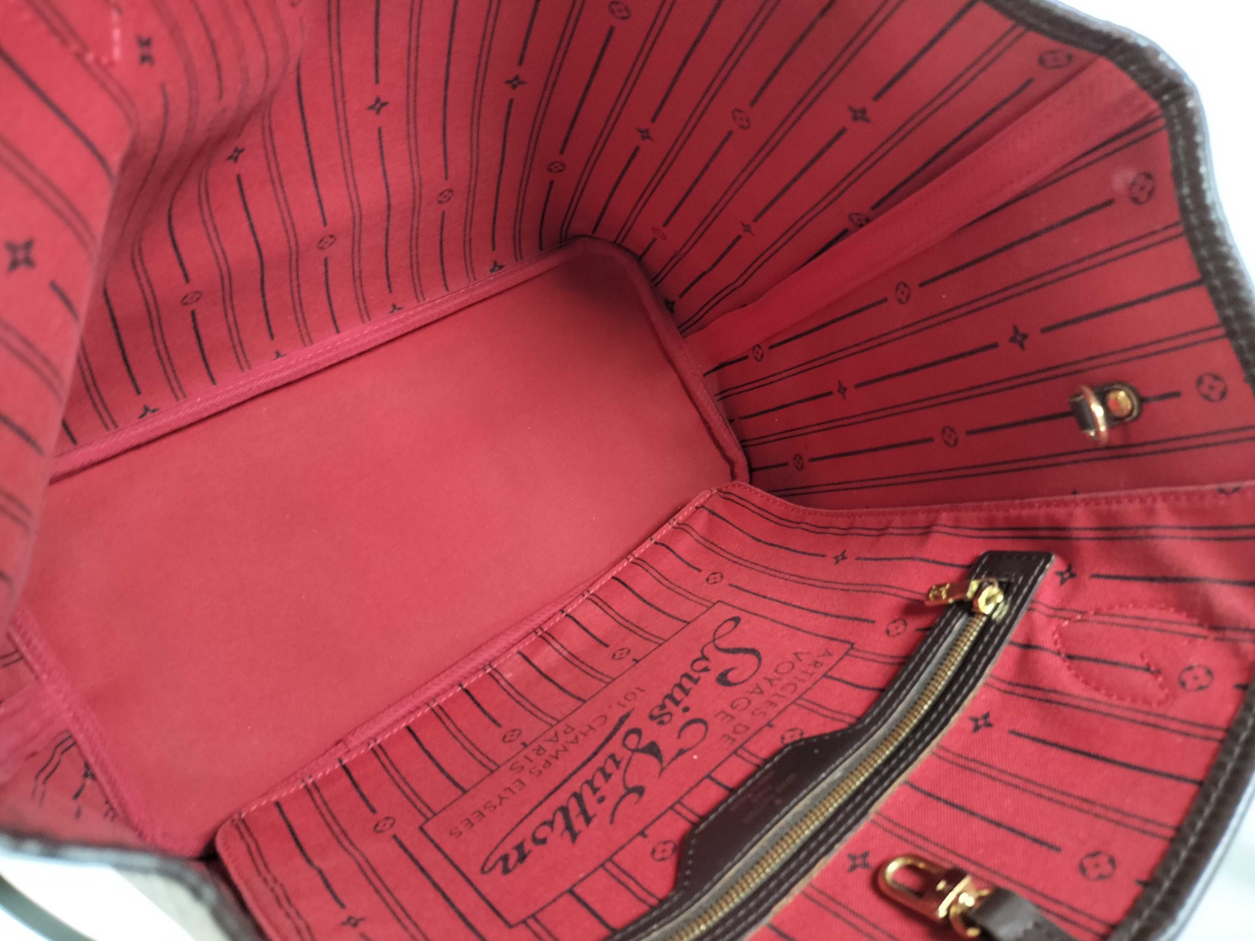 Damier Neverfull N51105 Brown Handbag Tote Bag — view 8