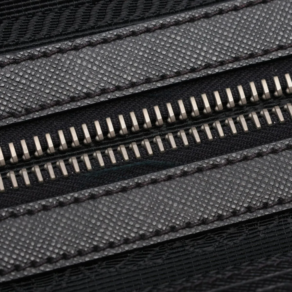 Tessuto Nylon x Leather 2WAY Handbag Black — view 13