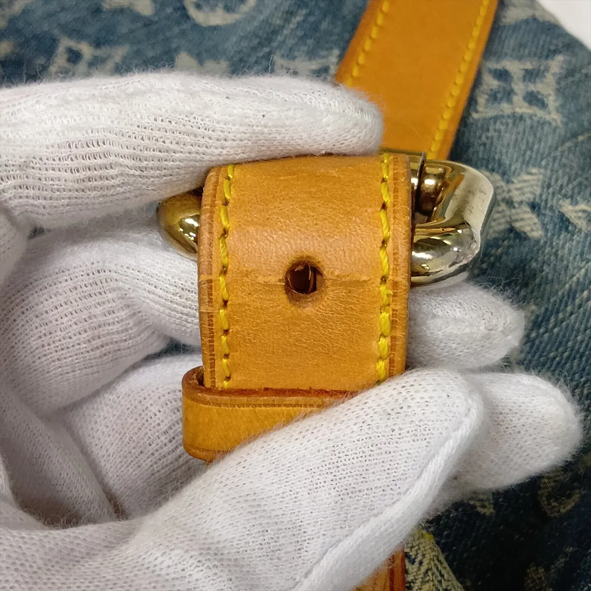 Monogram Denim Baggy PM M95049 FL0076 Blue — view 12