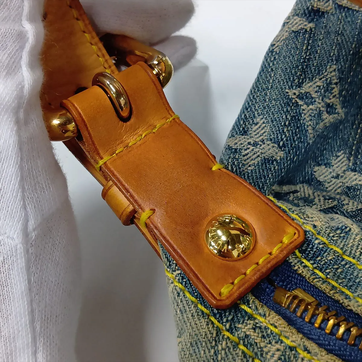 Monogram Denim Baggy PM M95049 FL0076 Blue — view 14