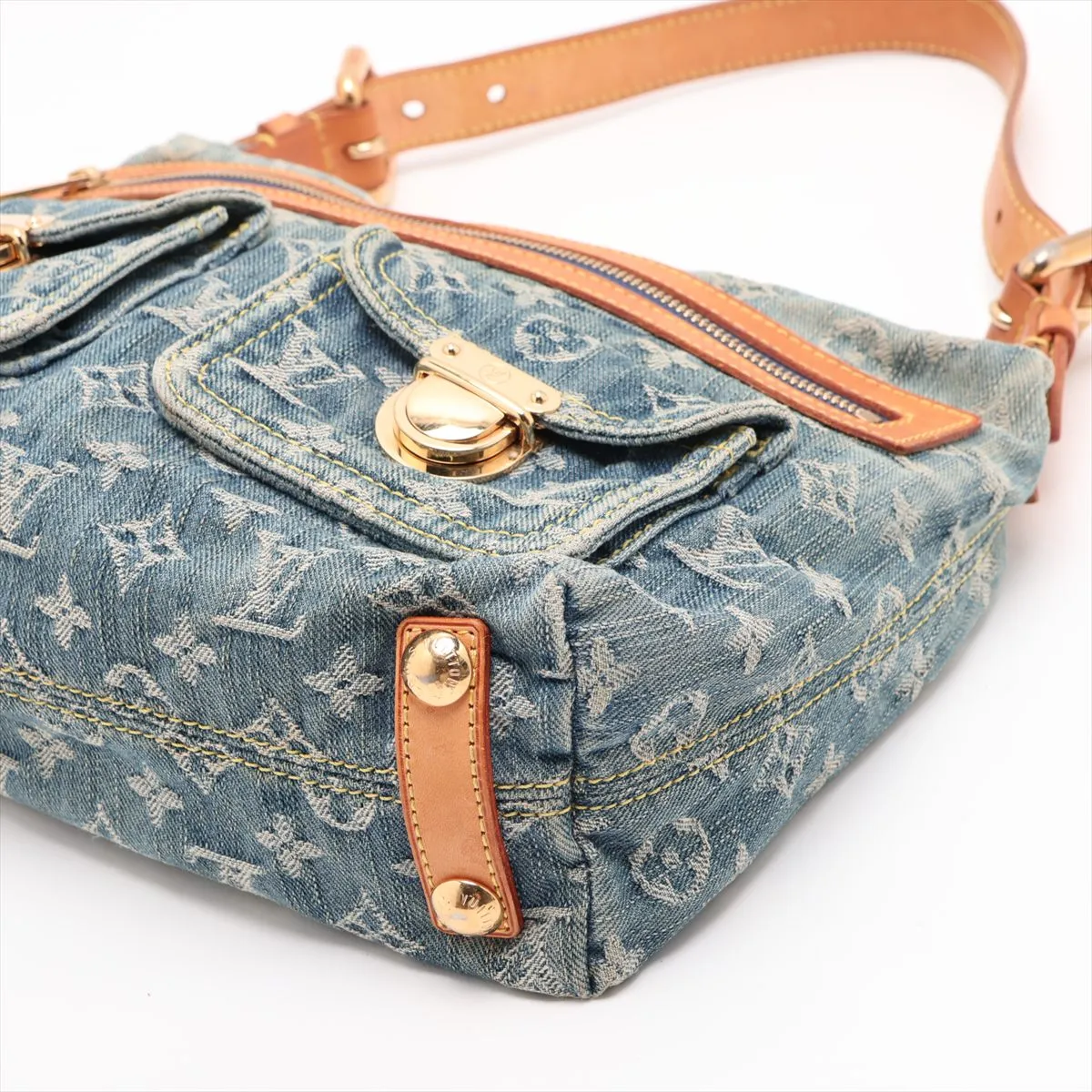 Monogram Denim Baggy PM M95049 FL0076 Blue — view 3