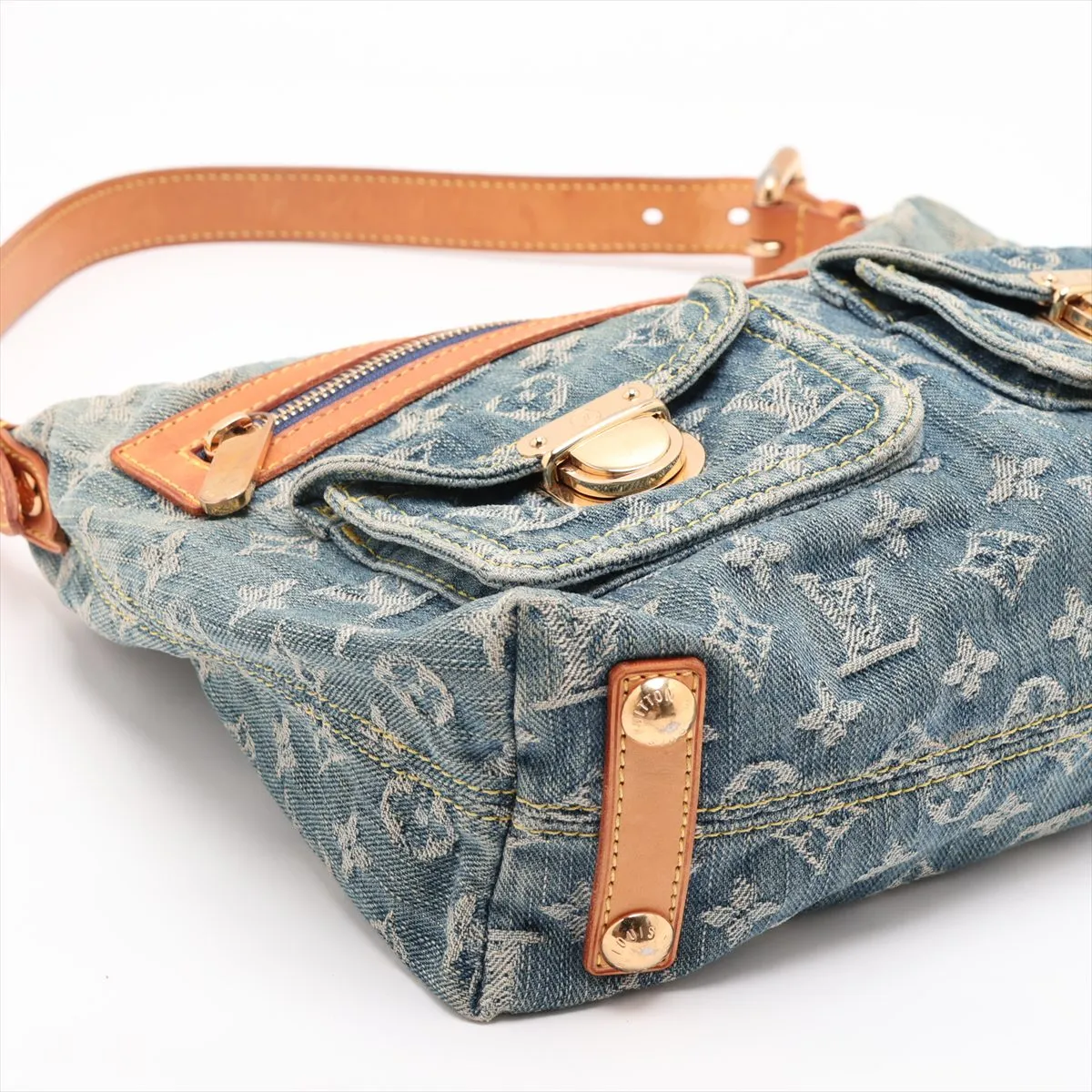 Monogram Denim Baggy PM M95049 FL0076 Blue — view 4