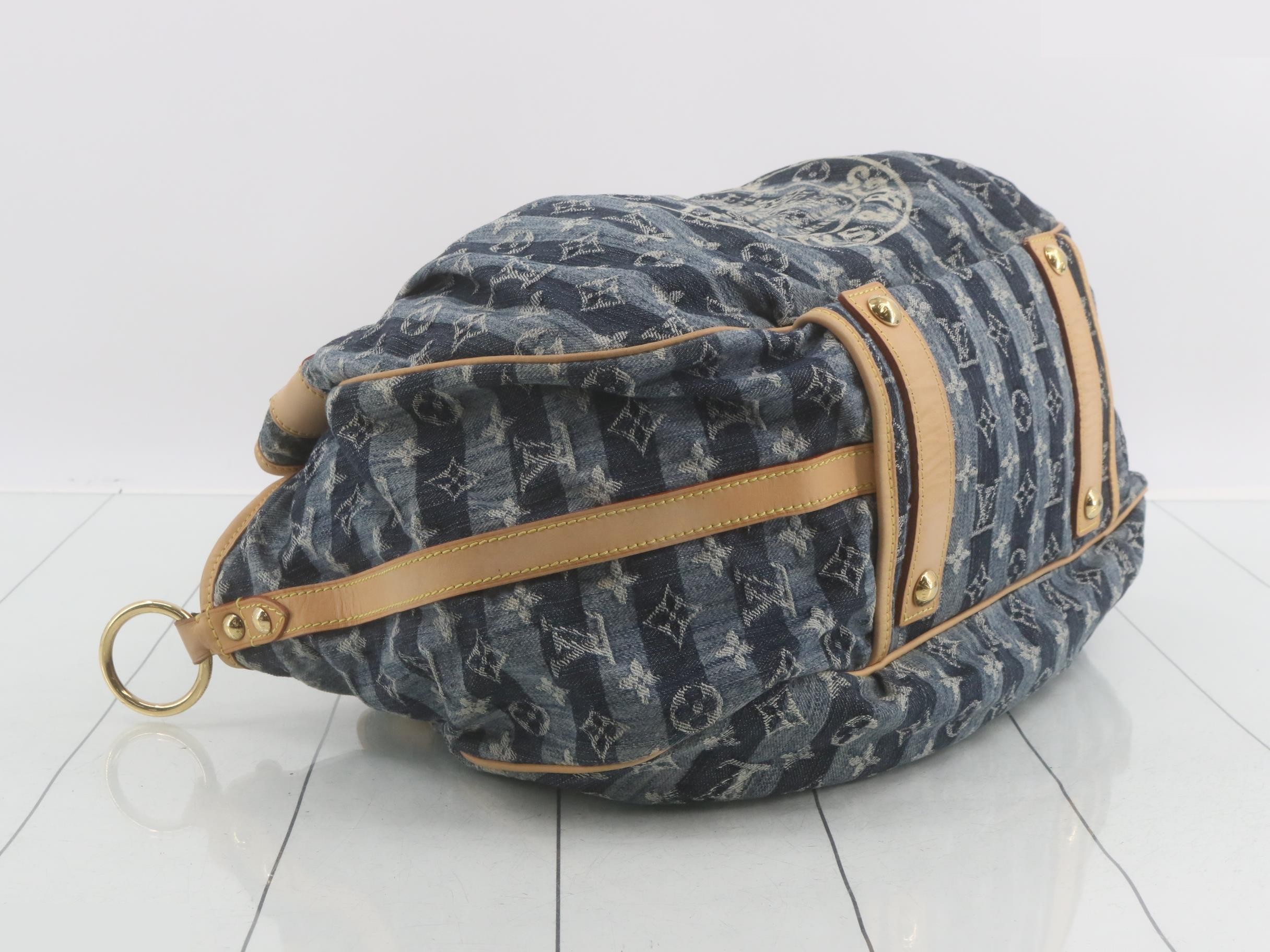 Cabas Raye GM Denim Blue M95336 with Charm — view 5