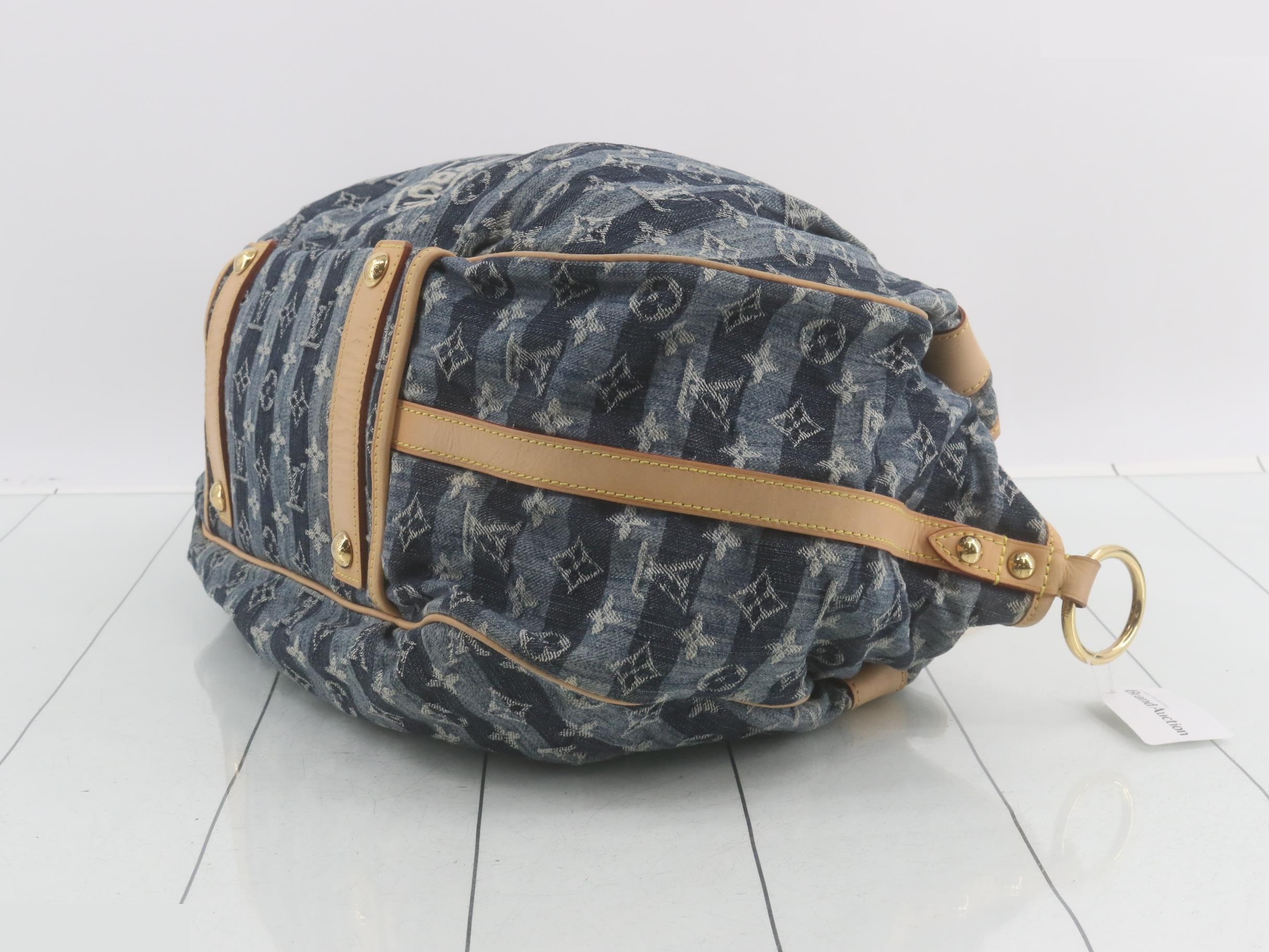 Cabas Raye GM Denim Blue M95336 with Charm — view 6