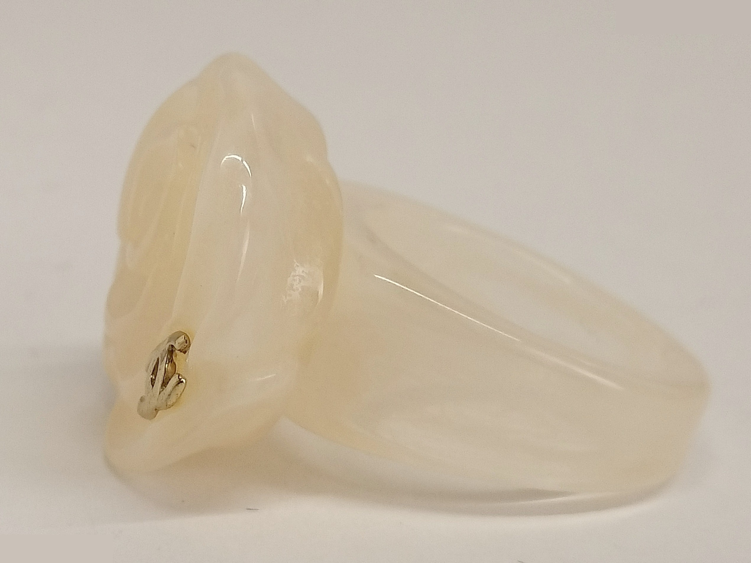 Coco Camellia Plastic Ring, Size #12.5 — view 5