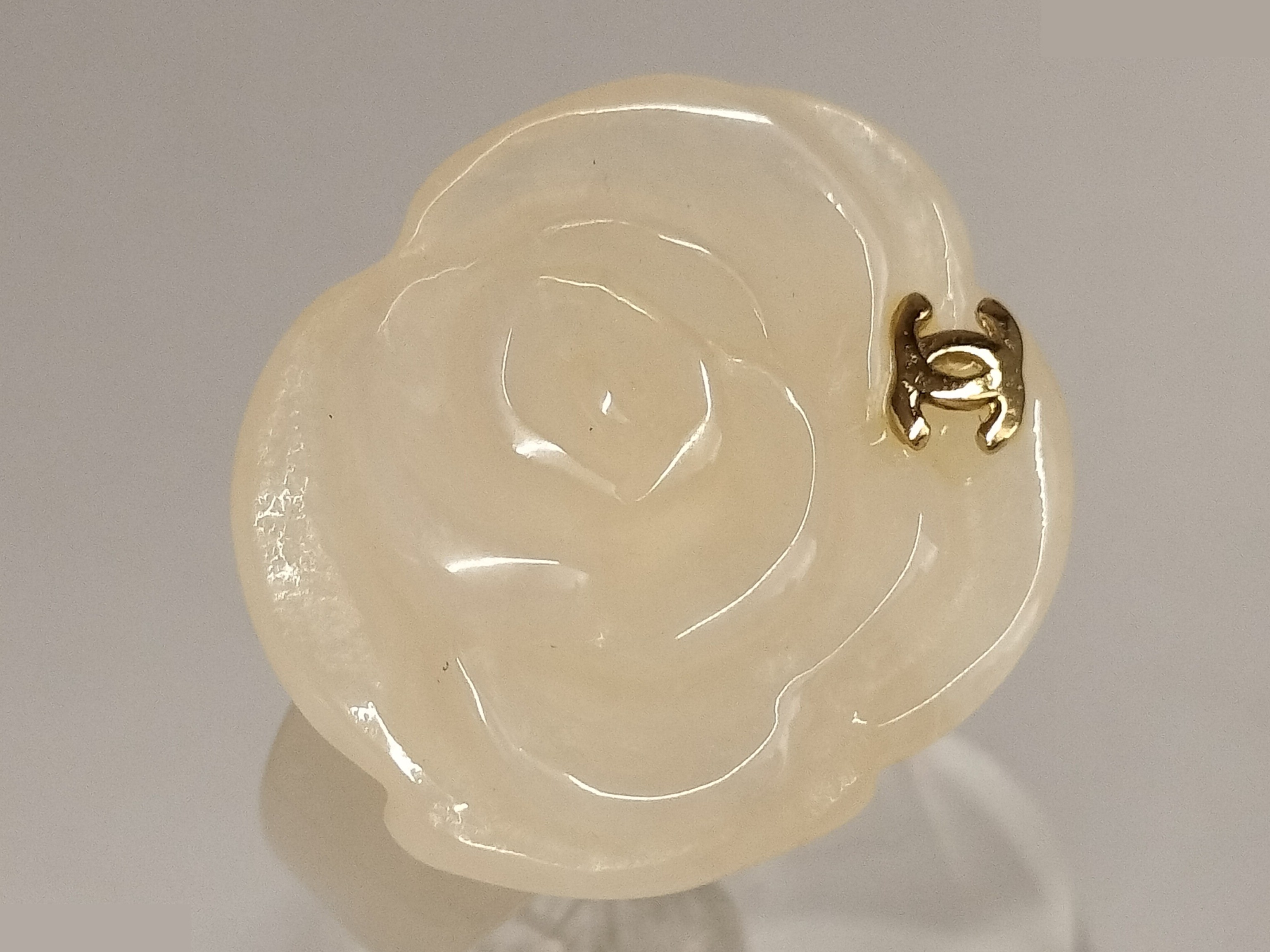 Coco Camellia Plastic Ring, Size #12.5 — view 6