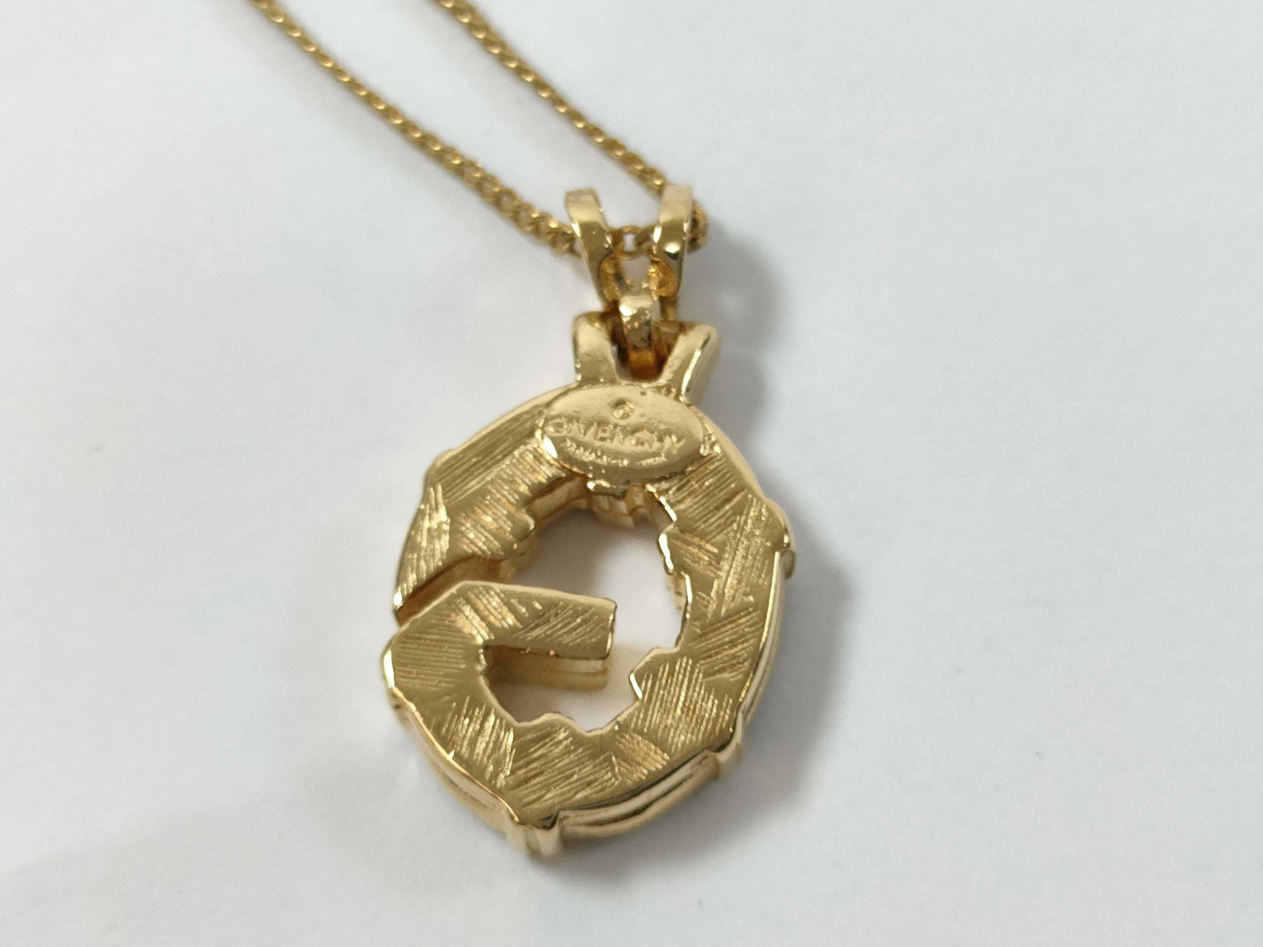 Oval G Logo Rhinestone Ghost Necklace — view 5