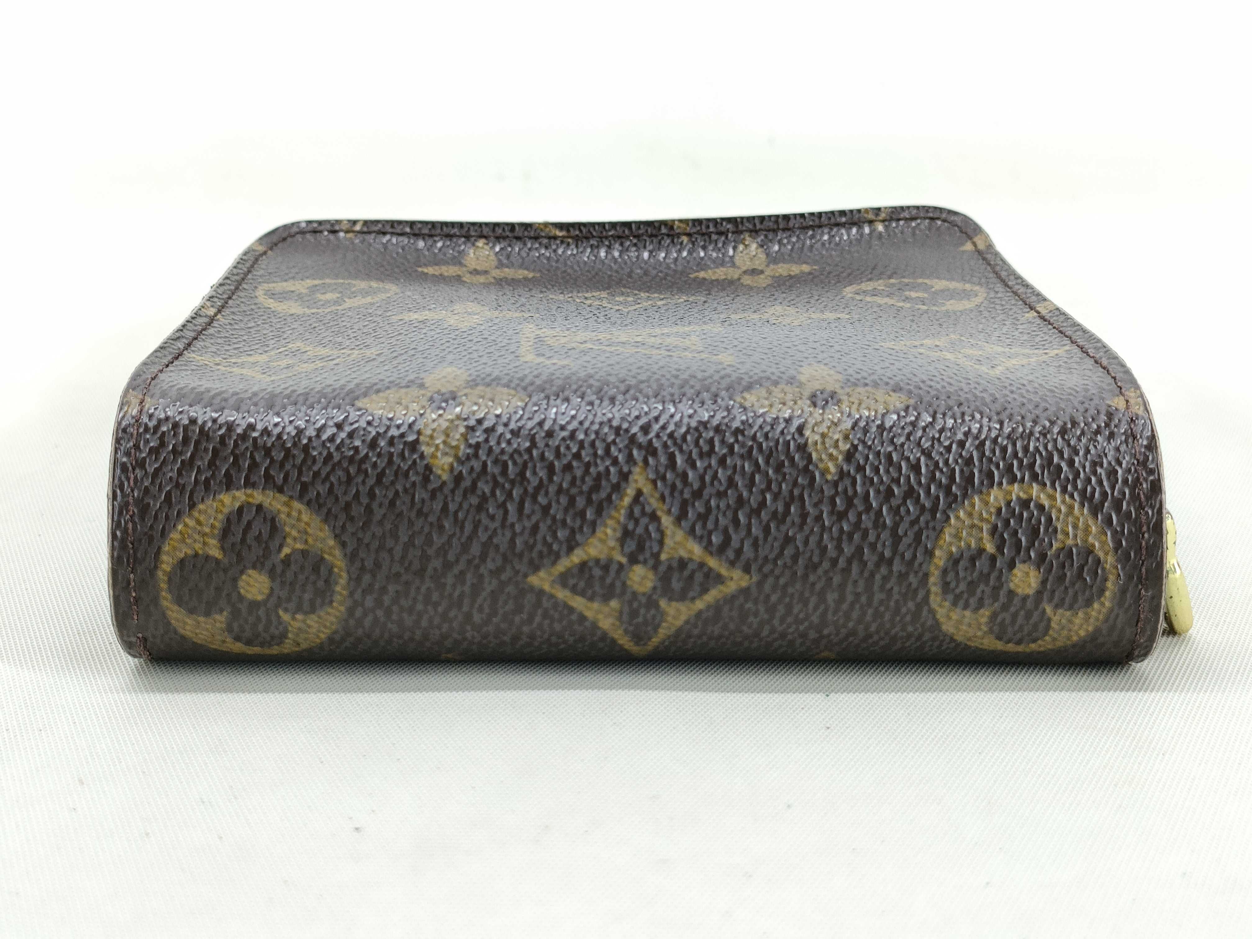 Monogram Louis Vuitton Monogram Compact Zip Bi-fold Wallet Brown M61667 MI1002 Wallet — view 4