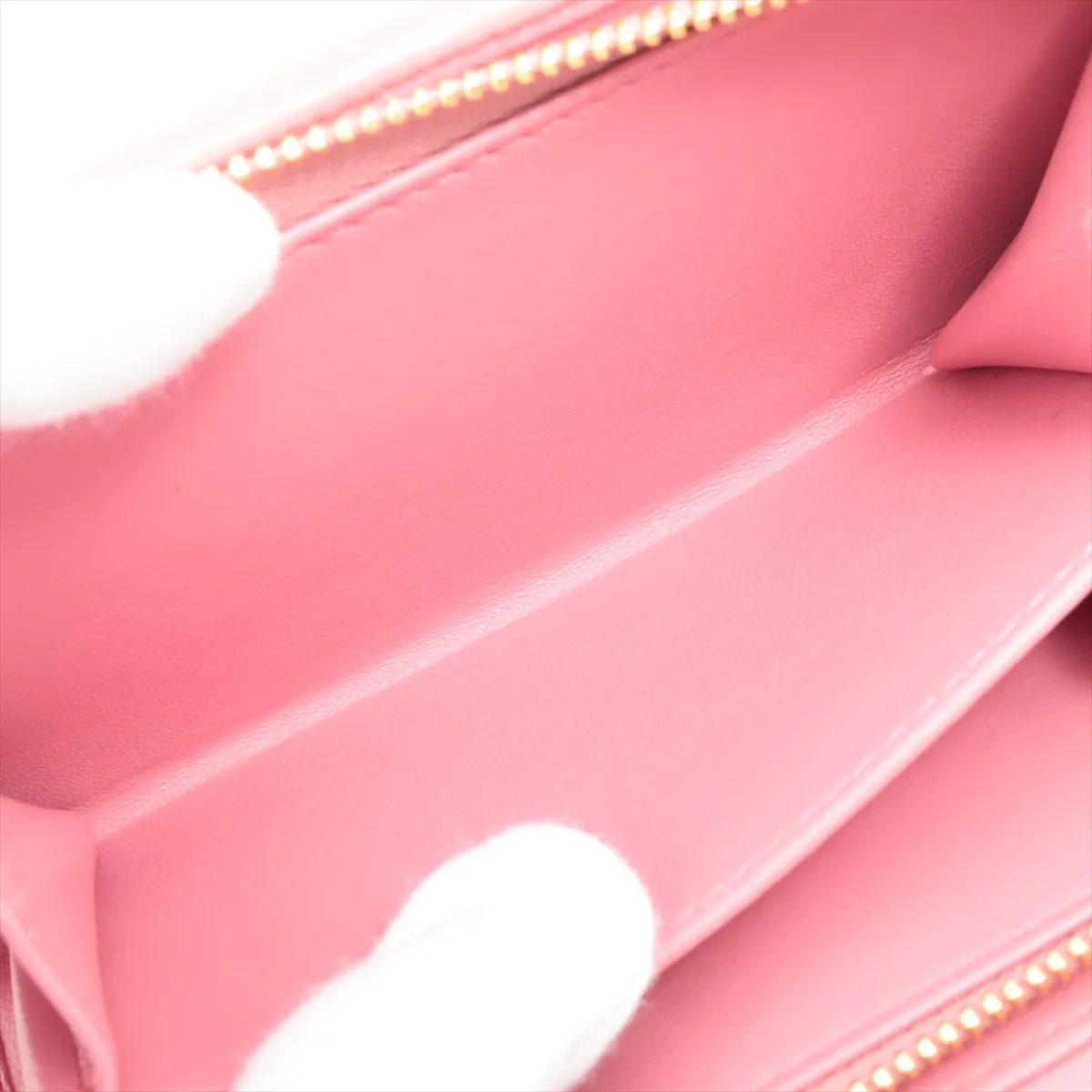 Matelasse 5ML225 Leather Compact Wallet Pink — view 7