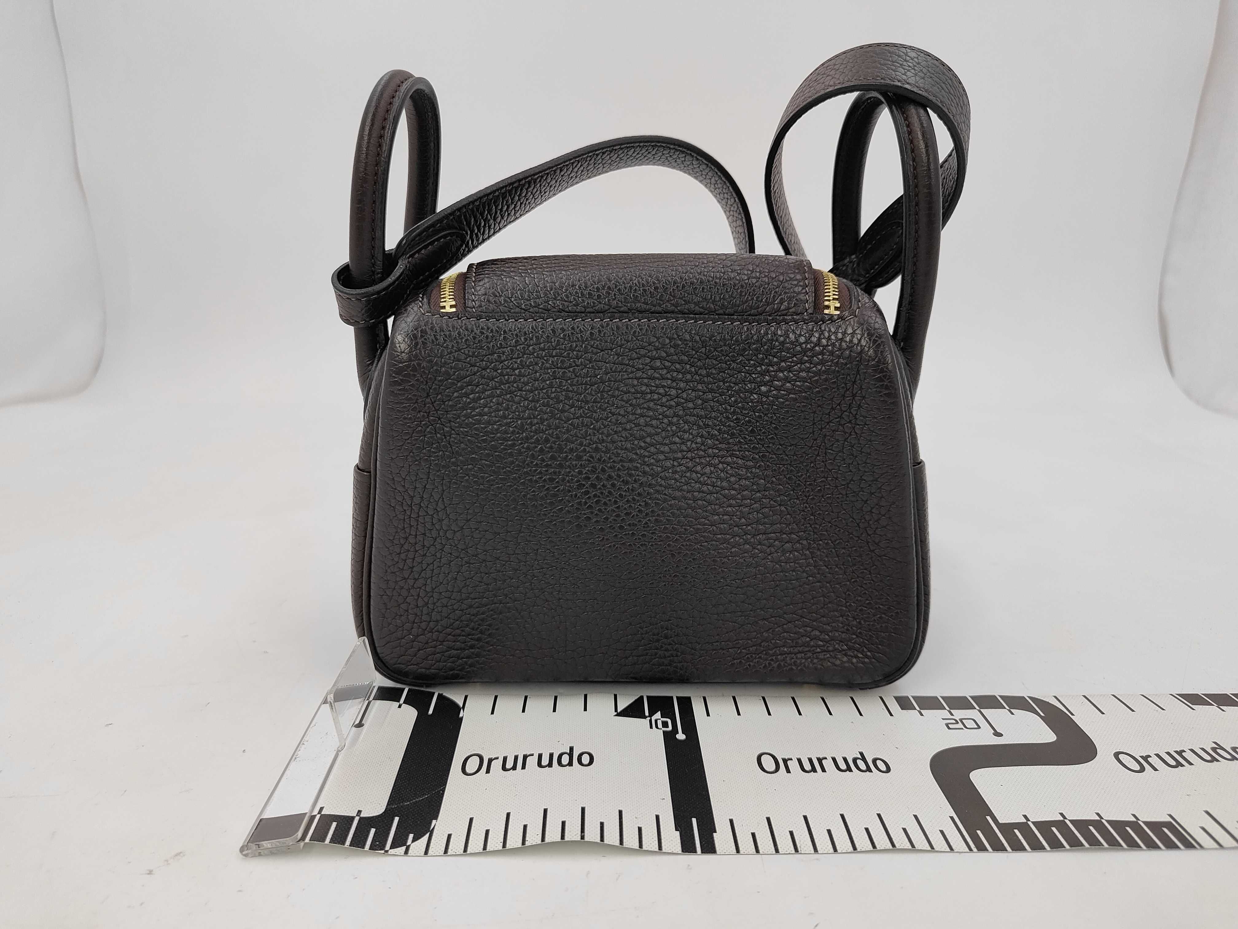Lindy Mini Shoulder Bag, Z Stamp, Taurillon Clemence Leather, Rouge Sellier — view 2