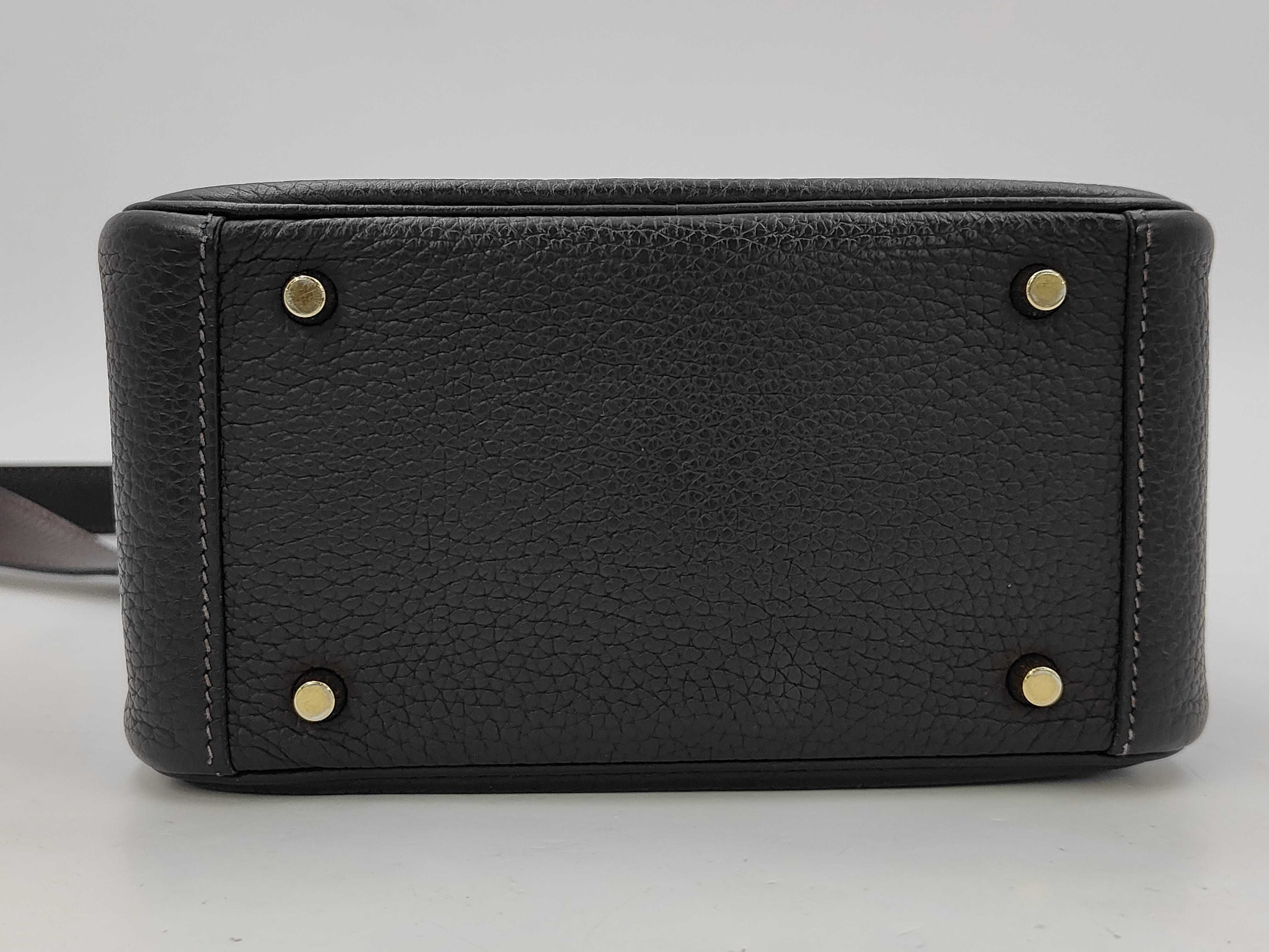 Lindy Mini Shoulder Bag, Z Stamp, Taurillon Clemence Leather, Rouge Sellier — view 7