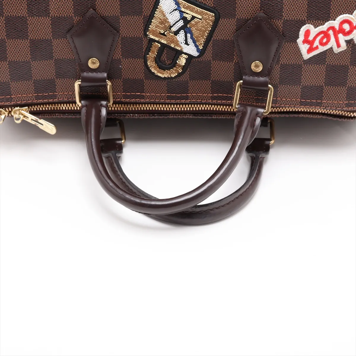 Damier Patches Speedy Bandoulière 30 Patches N40060 AA3178 Brown — view 5