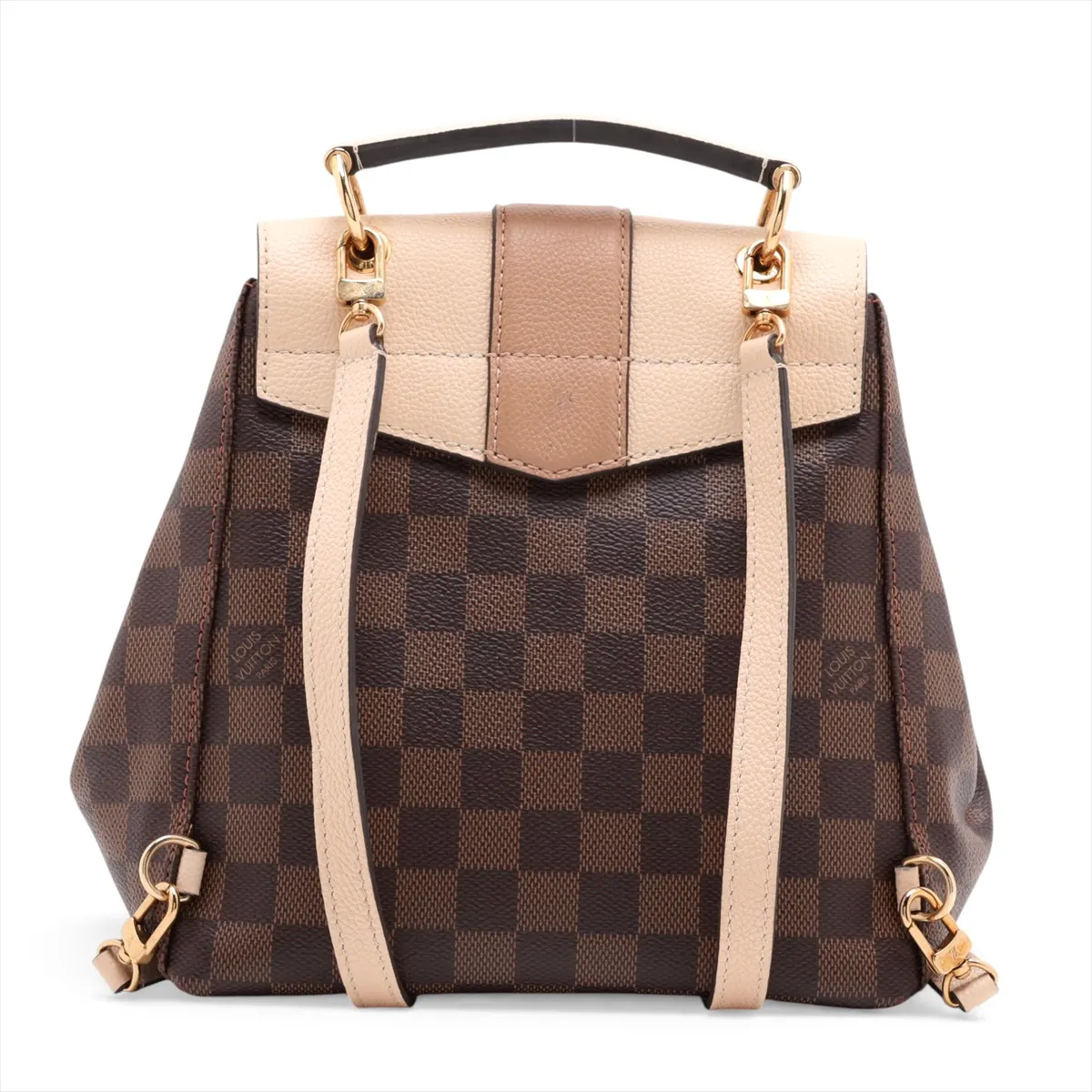 Damier Clapton Backpack N42259 SR2199 Brown x Beige (RFID detected) — view 2