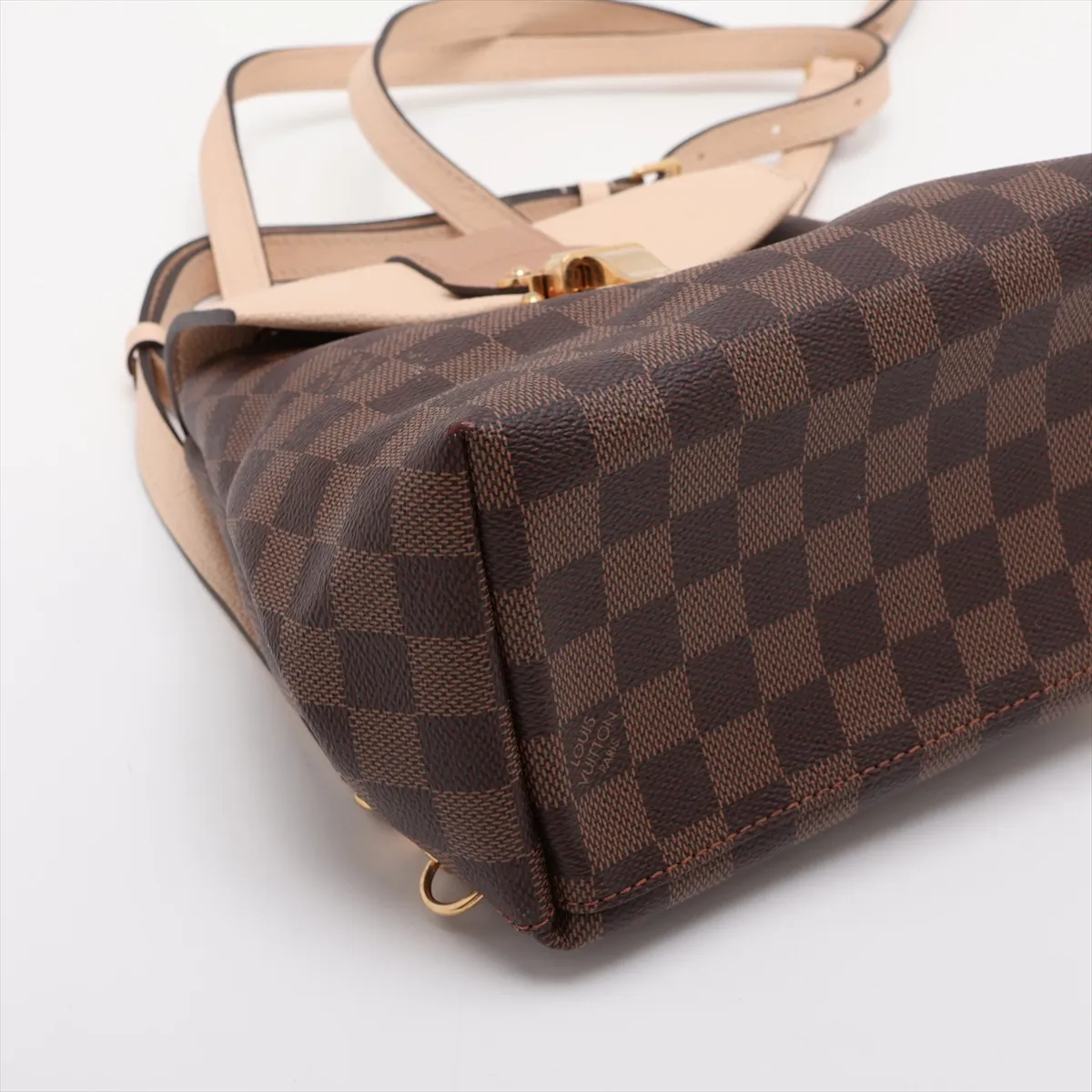 Damier Clapton Backpack N42259 SR2199 Brown x Beige (RFID detected) — view 4