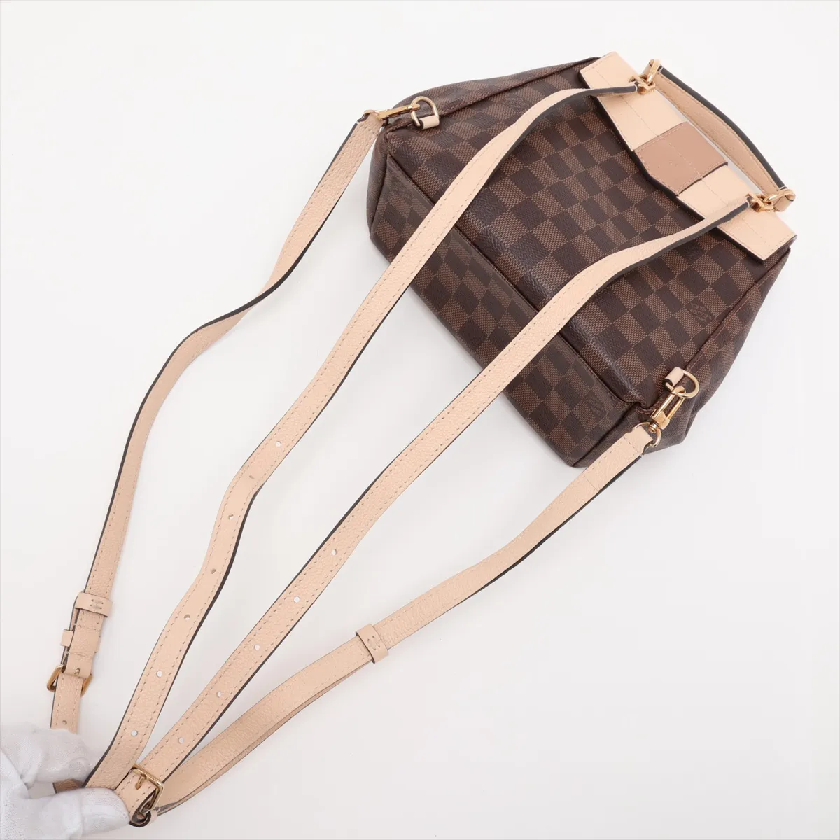 Damier Clapton Backpack N42259 SR2199 Brown x Beige (RFID detected) — view 5