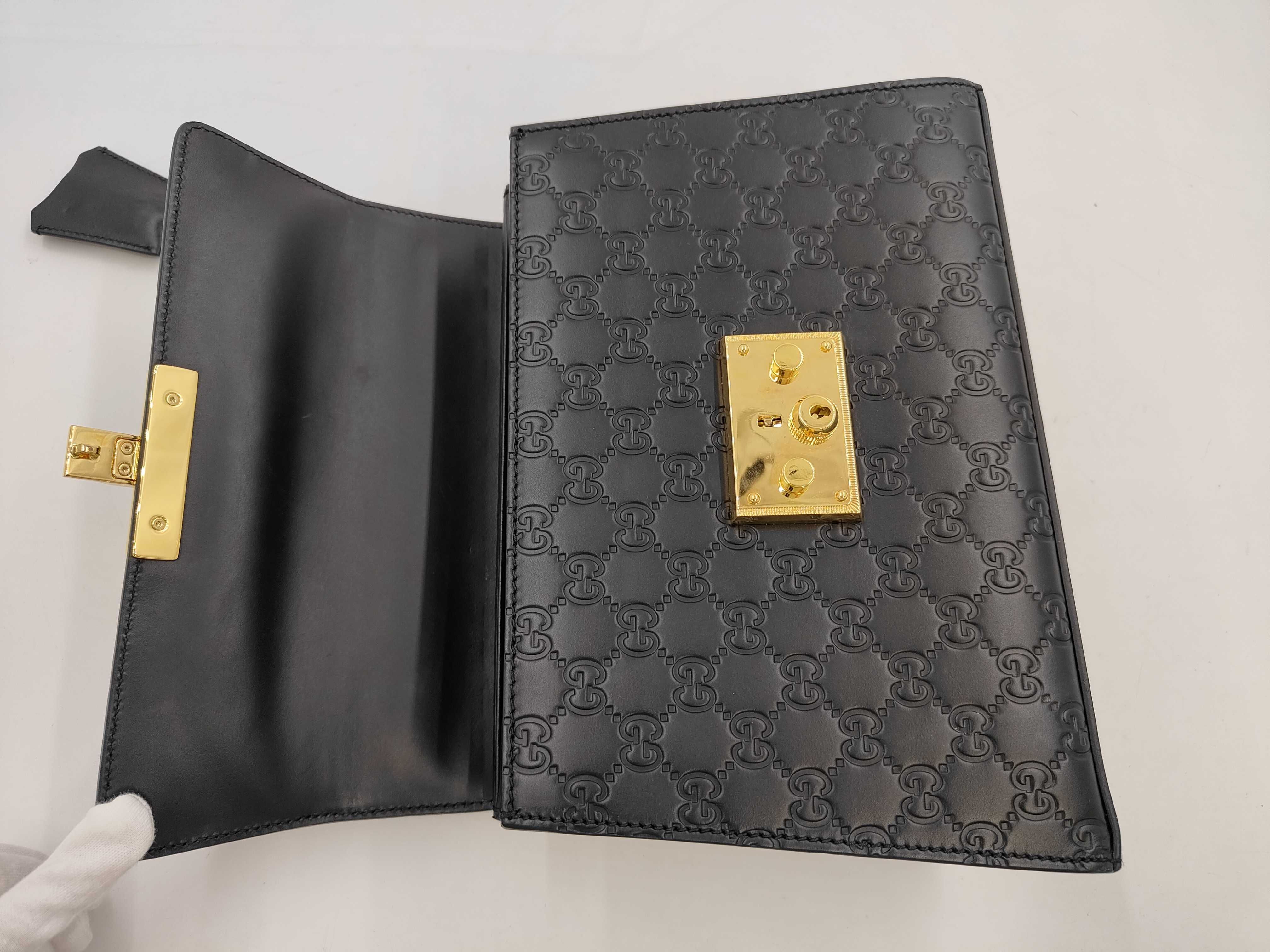 Guccissima 453188 Guccissima Top Handle Bag Black Handbag — view 8