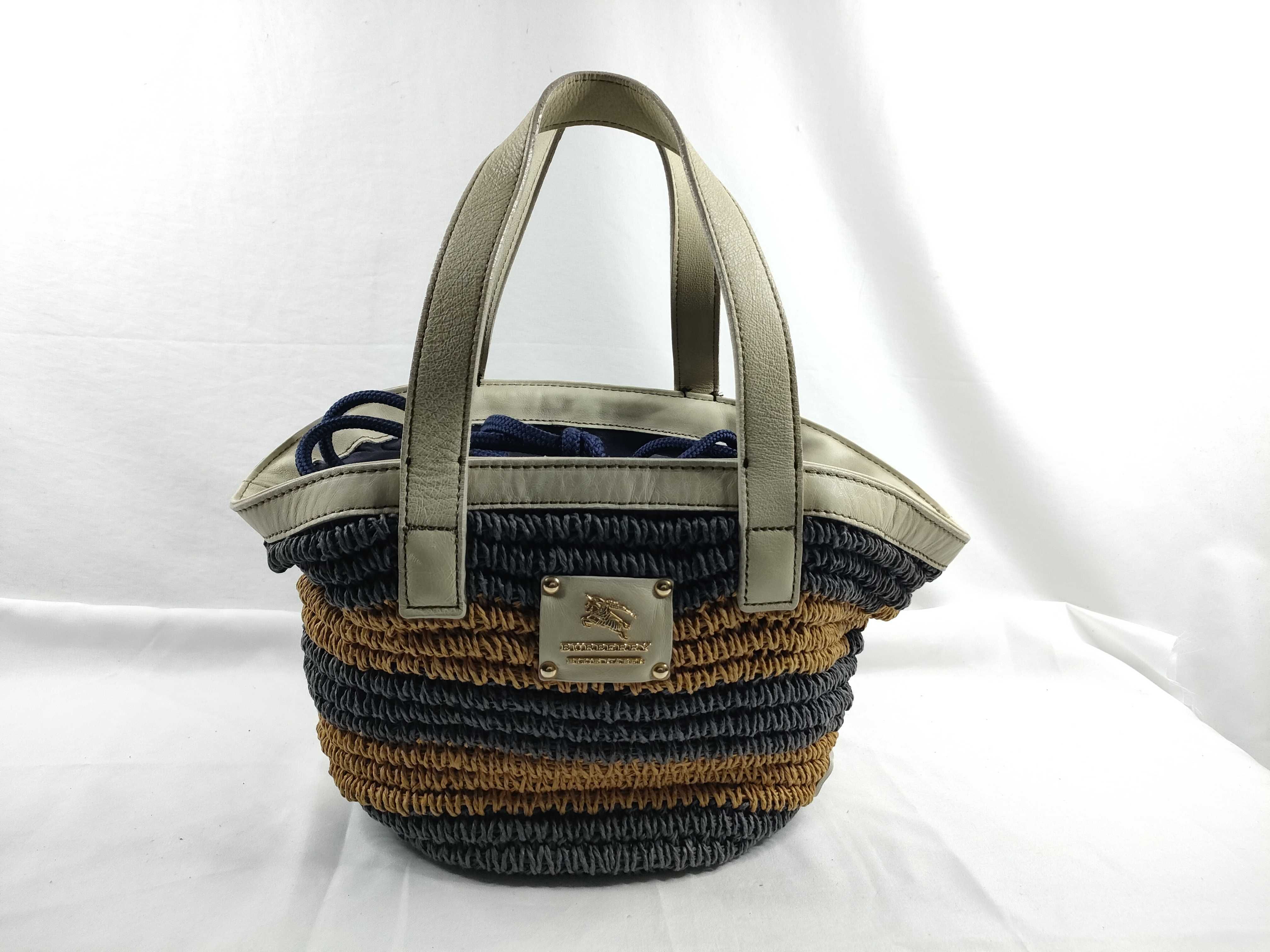 Blue Label Burberry Blue Label Handbag Raffia Handbag
