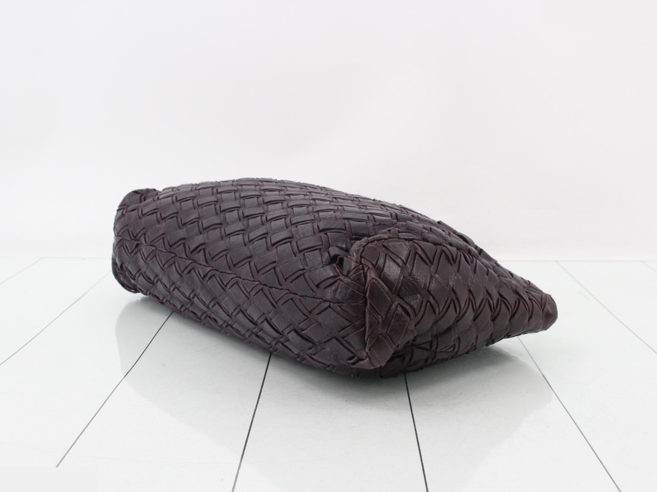 Leather braided clutch bag — view 6