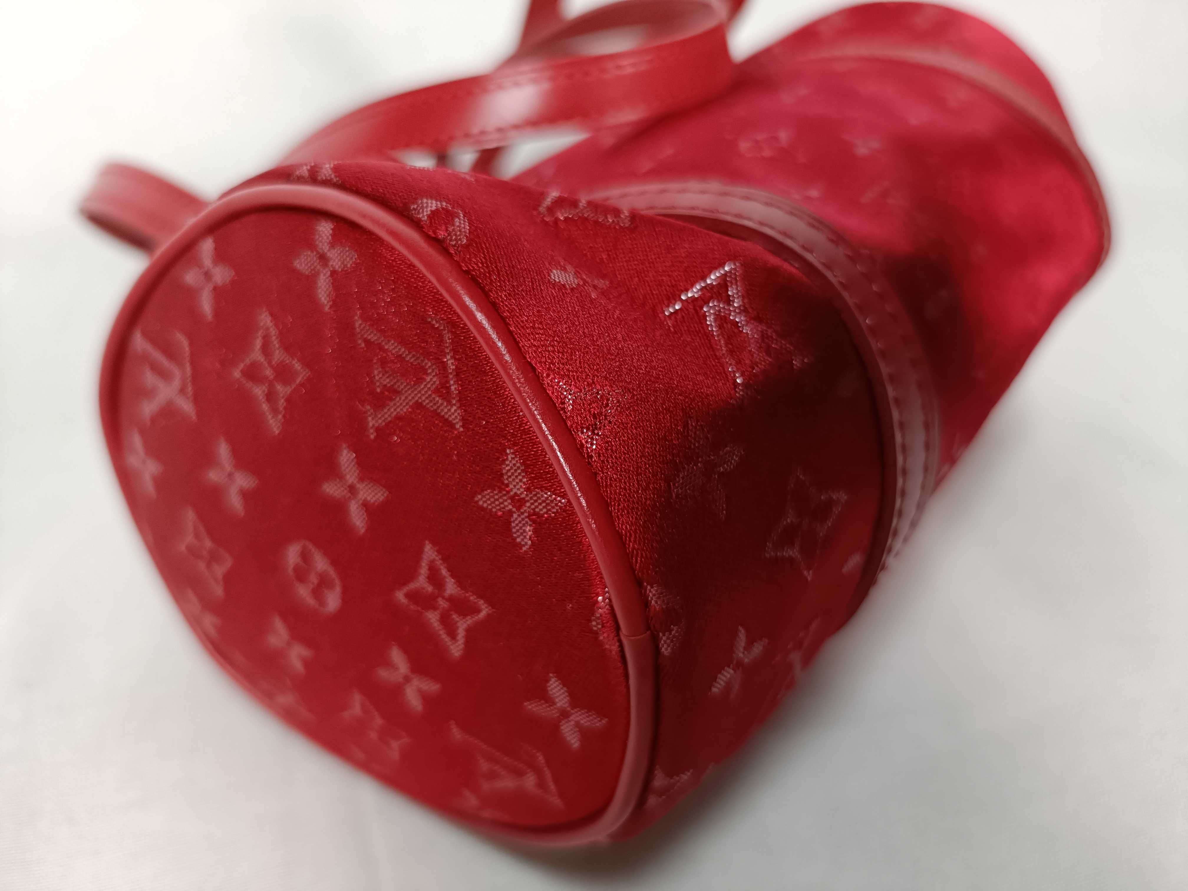 Monogram Satin Little Papillon M92353 TH0092 Red Handbag — view 4