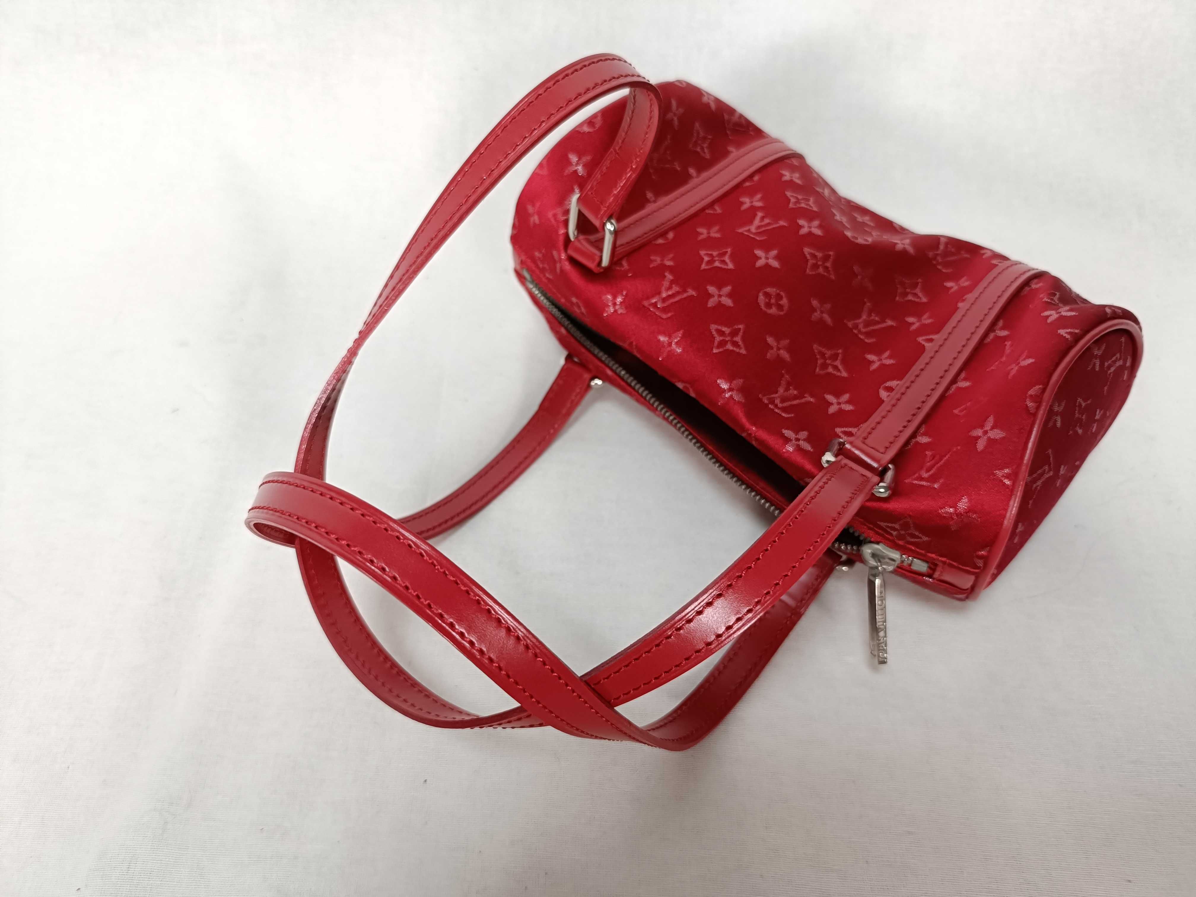Monogram Satin Little Papillon M92353 TH0092 Red Handbag — view 6