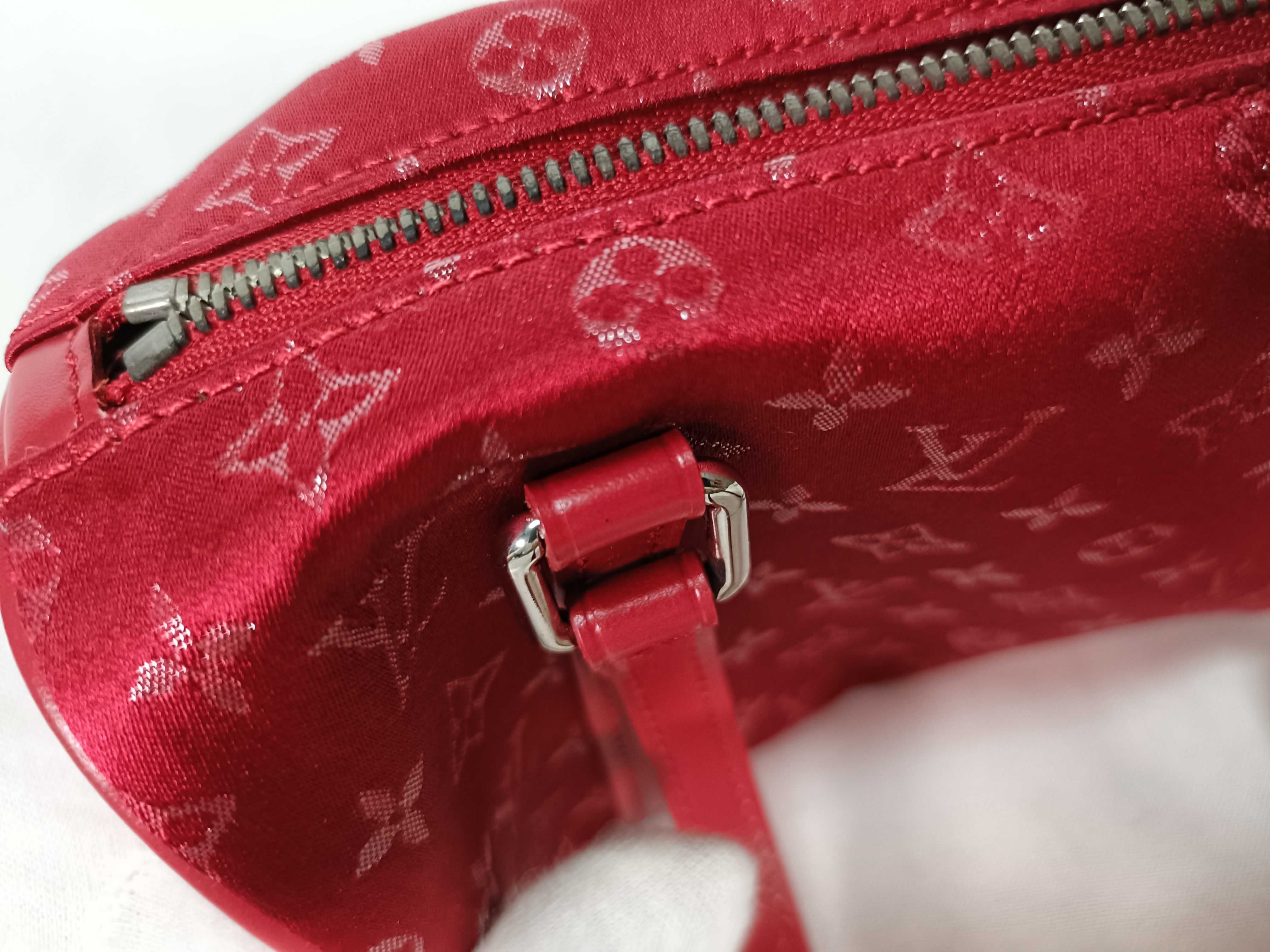 Monogram Satin Little Papillon M92353 TH0092 Red Handbag — view 7
