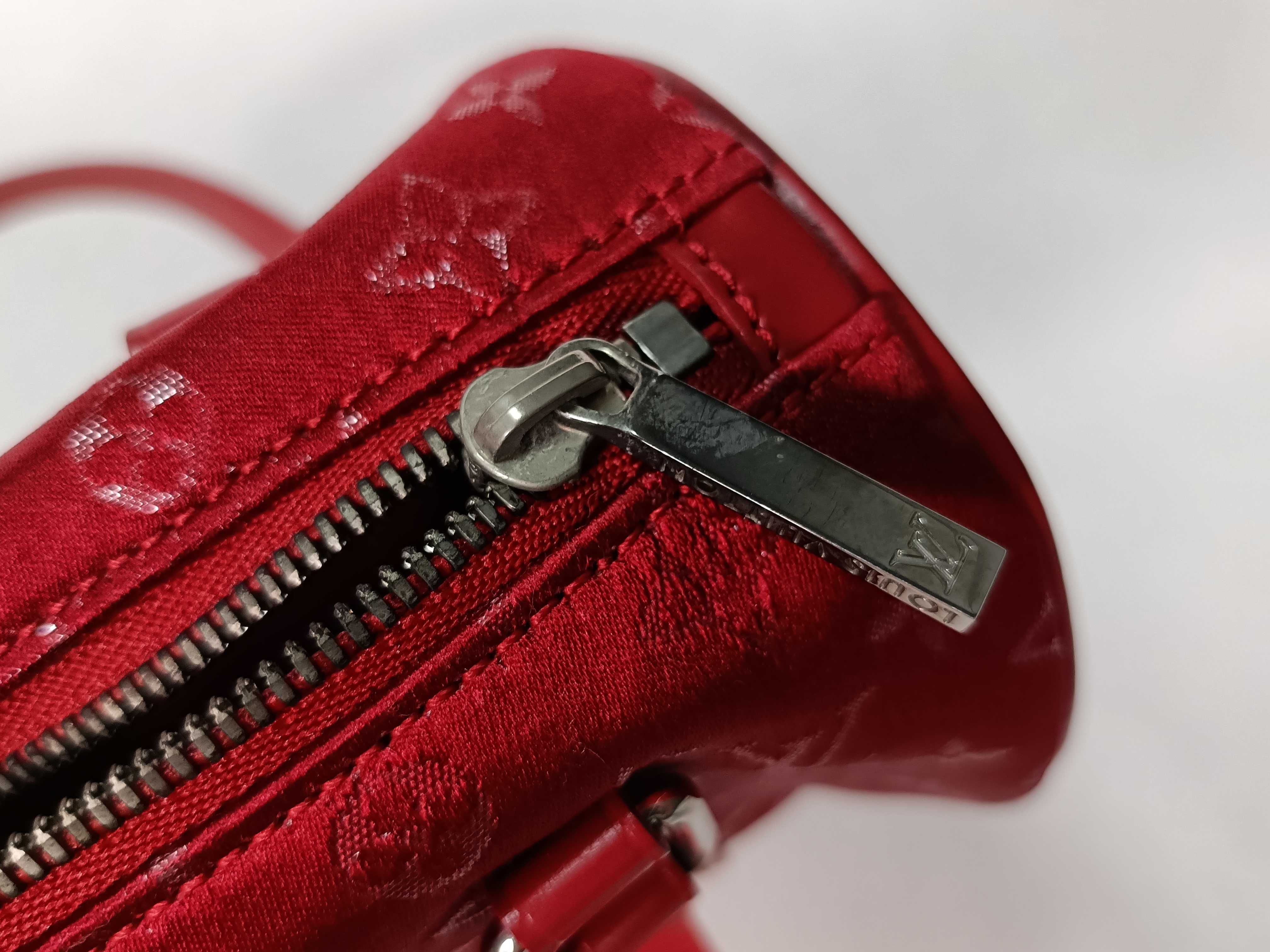 Monogram Satin Little Papillon M92353 TH0092 Red Handbag — view 8