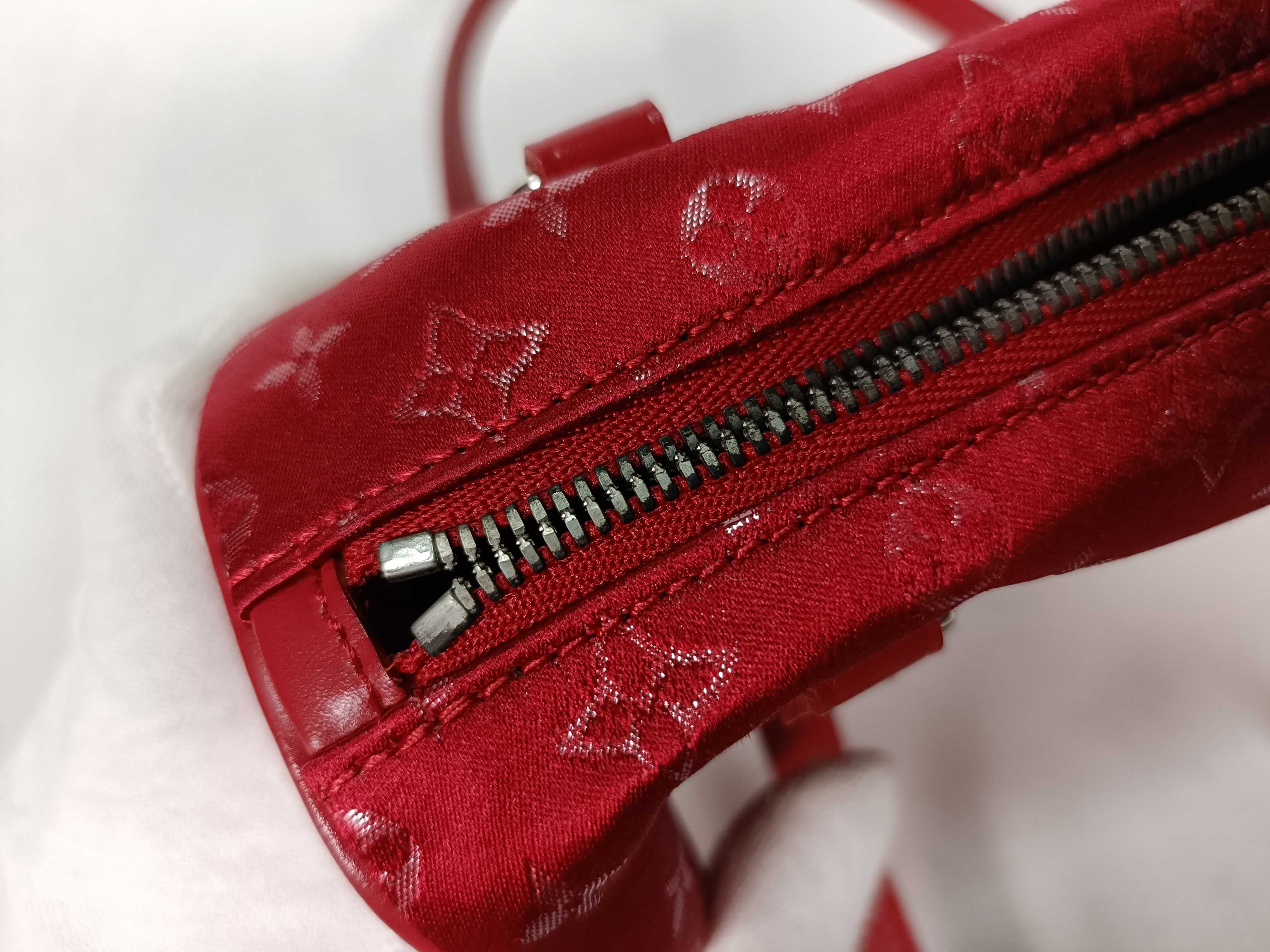 Monogram Satin Little Papillon M92353 TH0092 Red Handbag — view 9