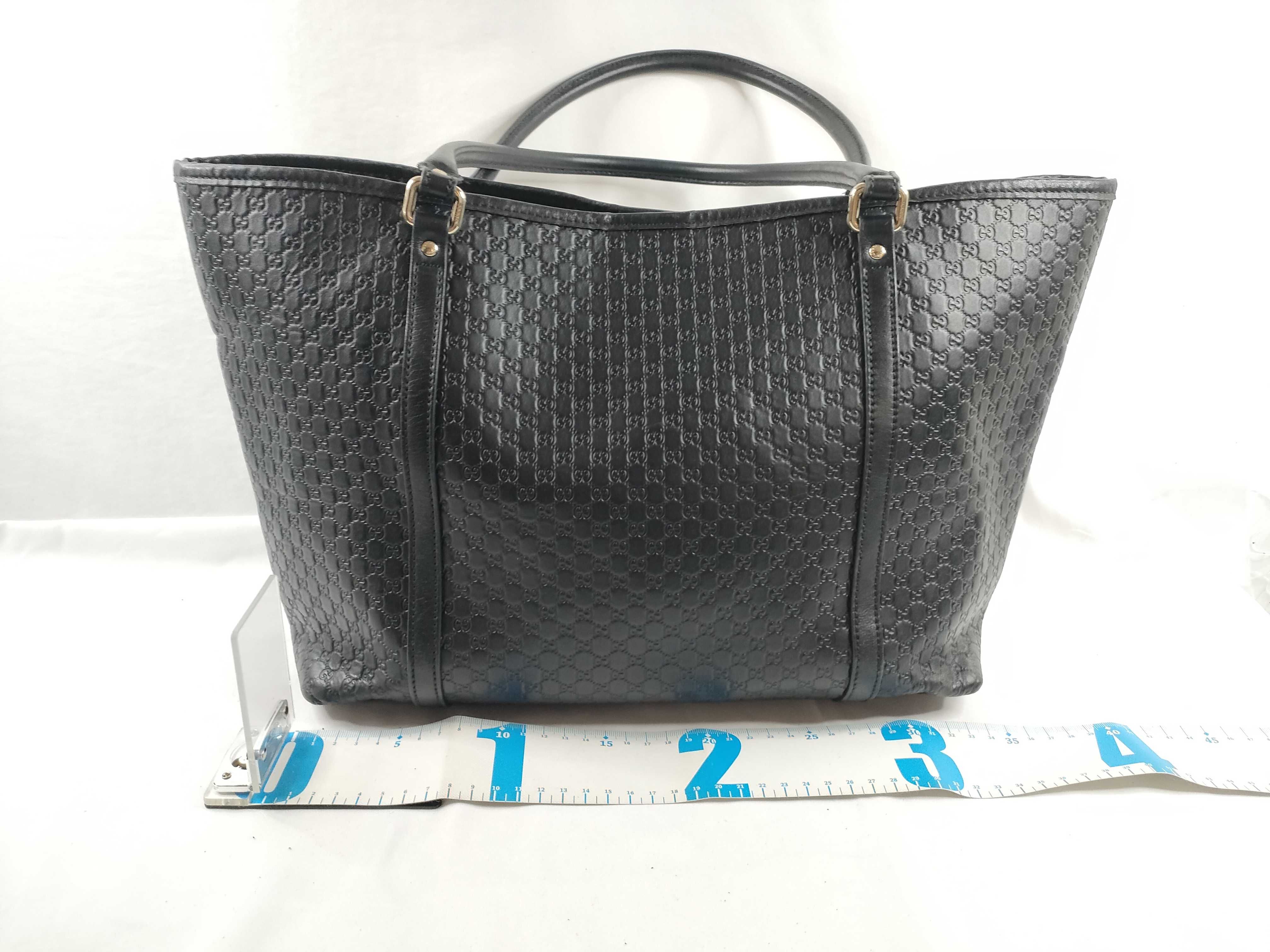 Microguccissima Leather Tote Bag 449647 Tote Bag — view 2