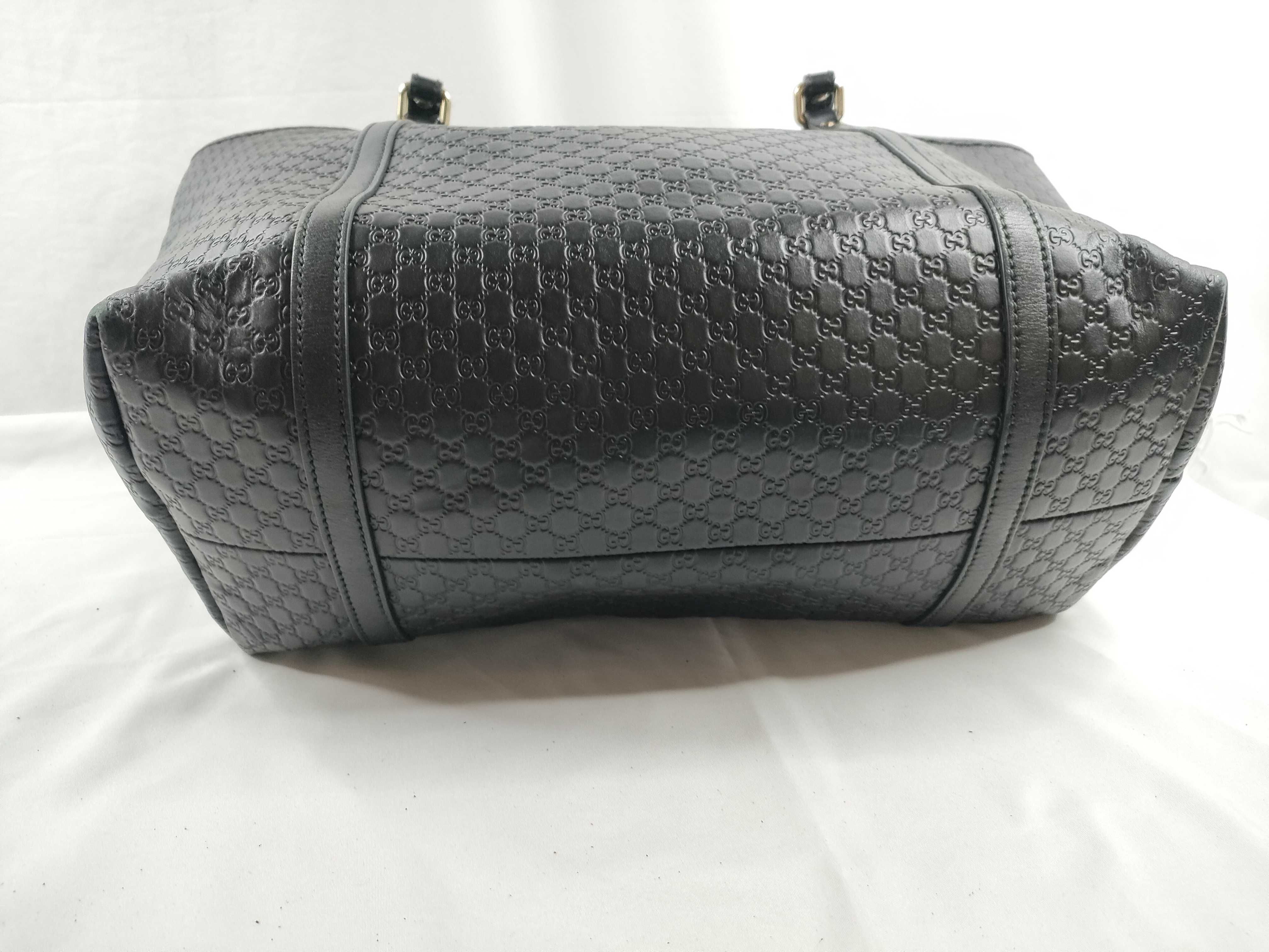 Microguccissima Leather Tote Bag 449647 Tote Bag — view 4
