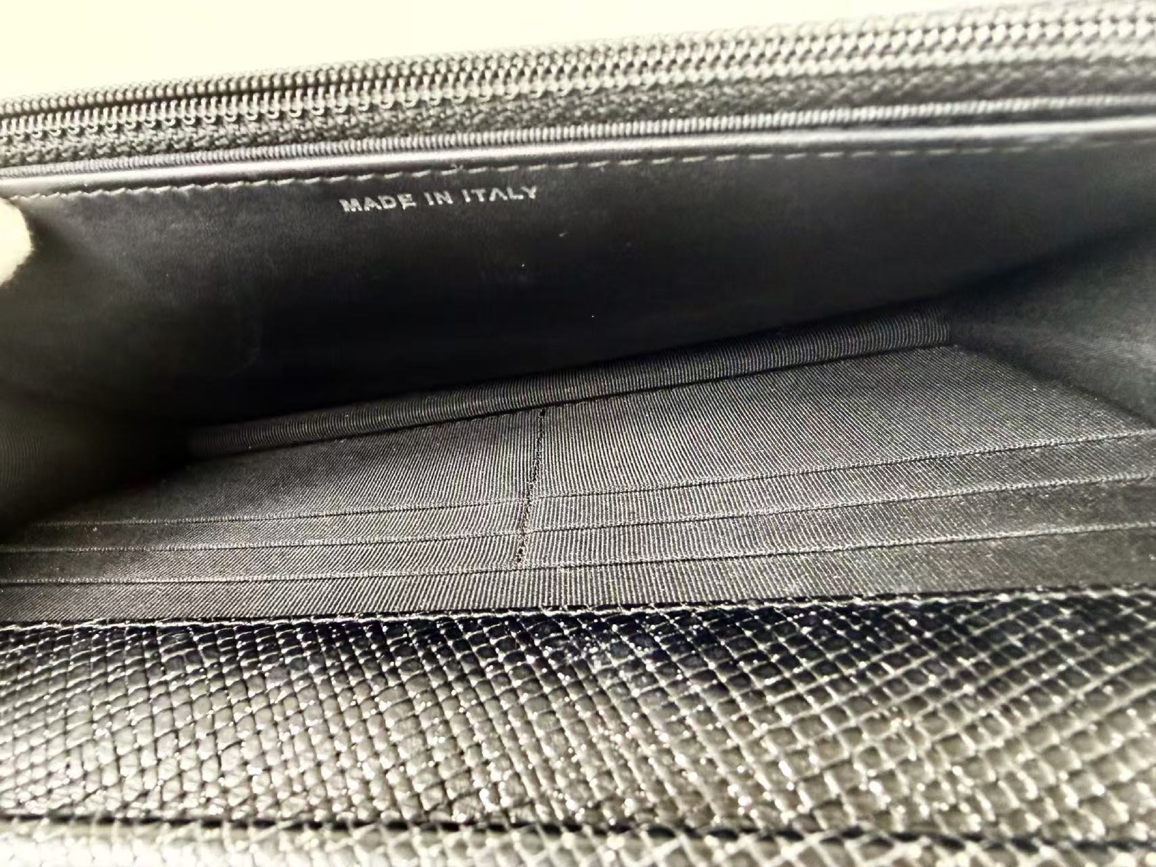 Black Caviar Skin Matelassé WOC Shoulder Bag, Approx. 19cm W, Serial Number 18-series, with Box, Dust Bag, and Seal, Silver Hardware, Item Number 18545459 — view 14