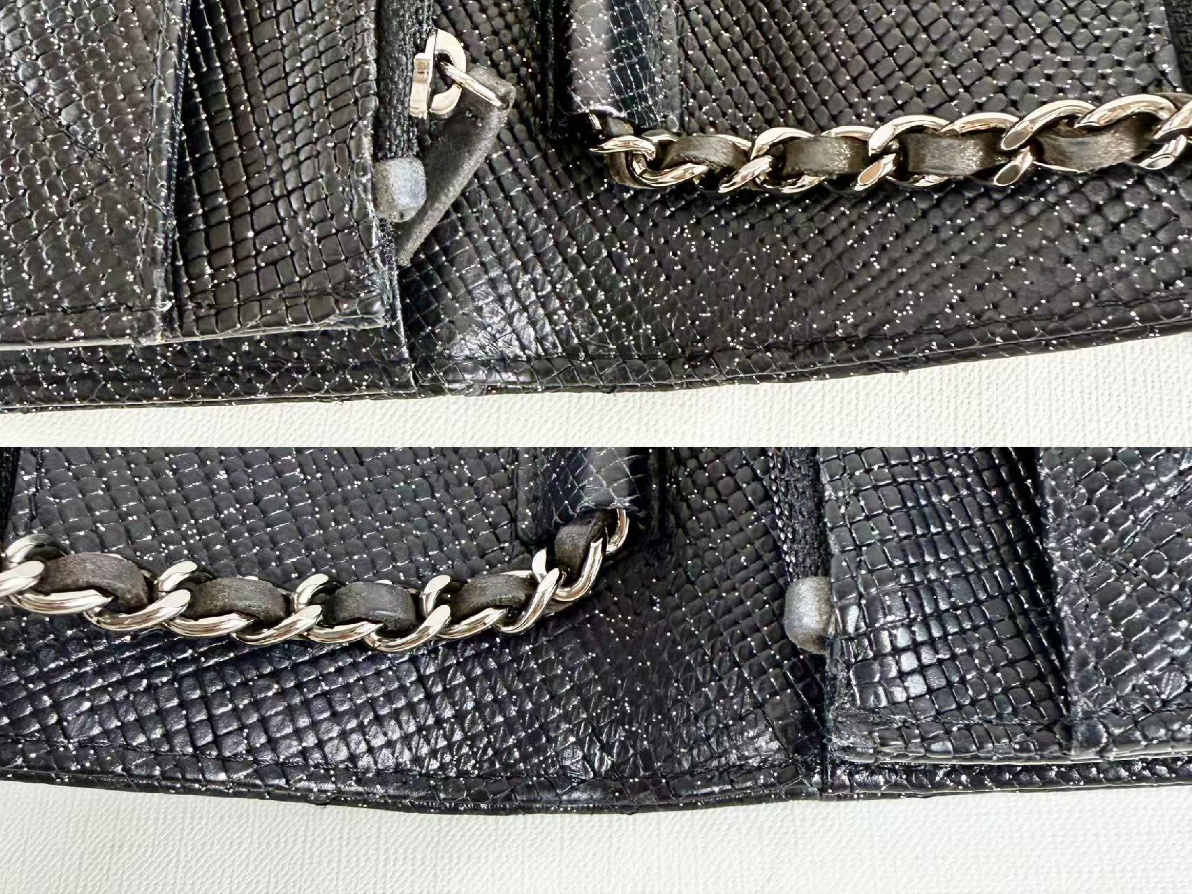 Black Caviar Skin Matelassé WOC Shoulder Bag, Approx. 19cm W, Serial Number 18-series, with Box, Dust Bag, and Seal, Silver Hardware, Item Number 18545459 — view 15