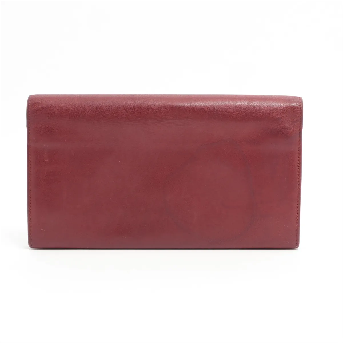 Mustline Leather Long Wallet Bordeaux — view 2