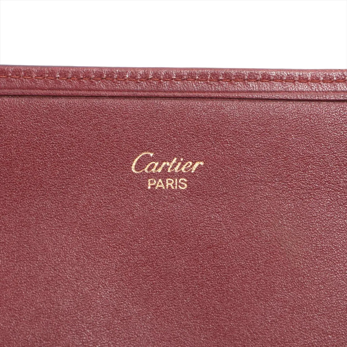 Mustline Leather Long Wallet Bordeaux — view 8