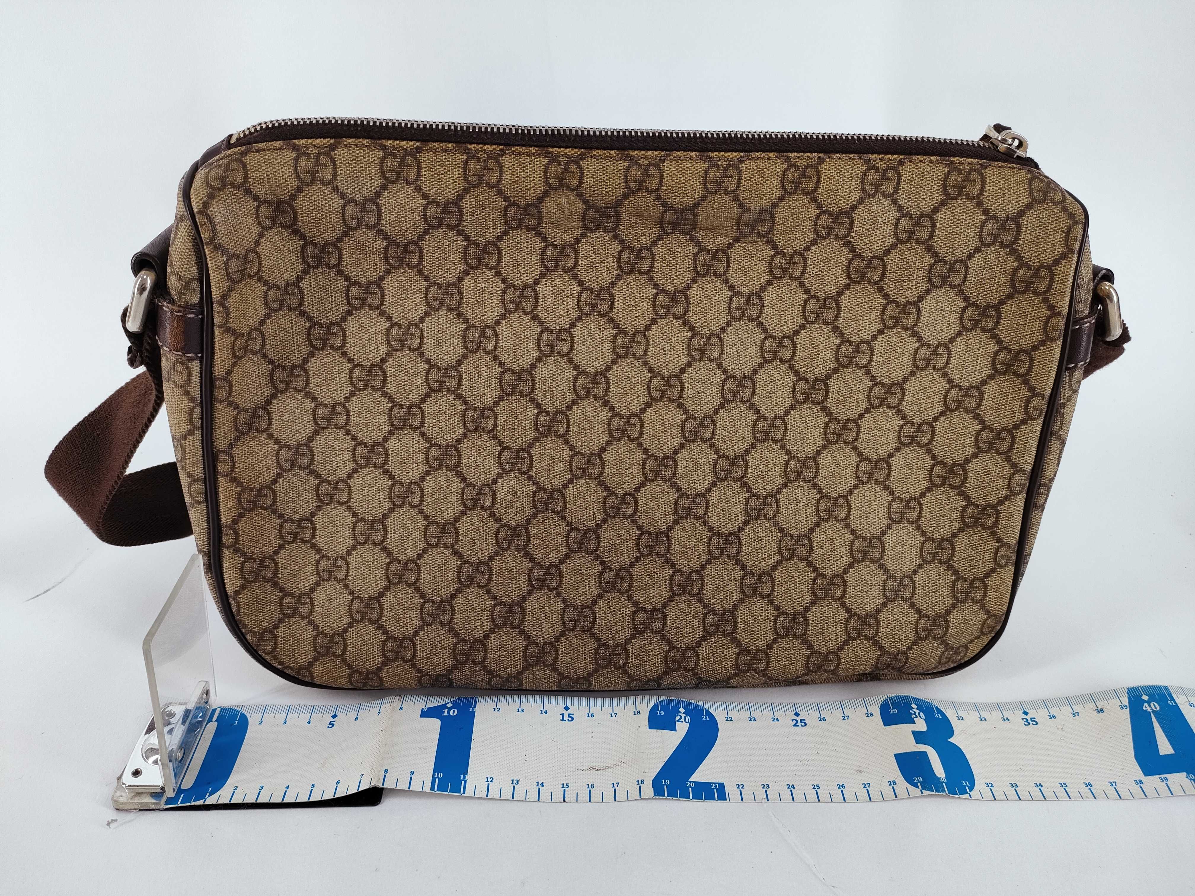 GG Canvas Shoulder Bag, Brown — view 2