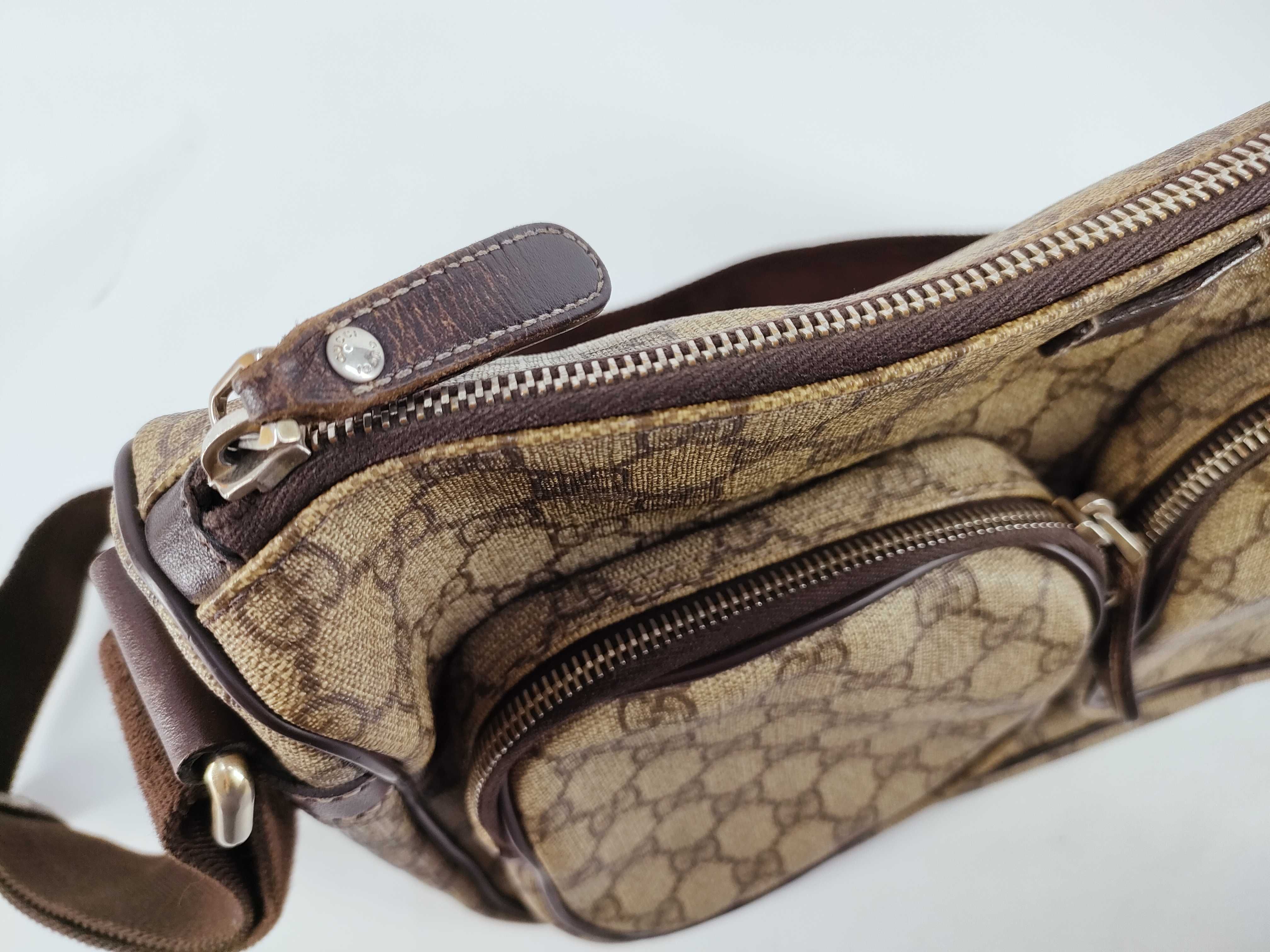 GG Canvas Shoulder Bag, Brown — view 8