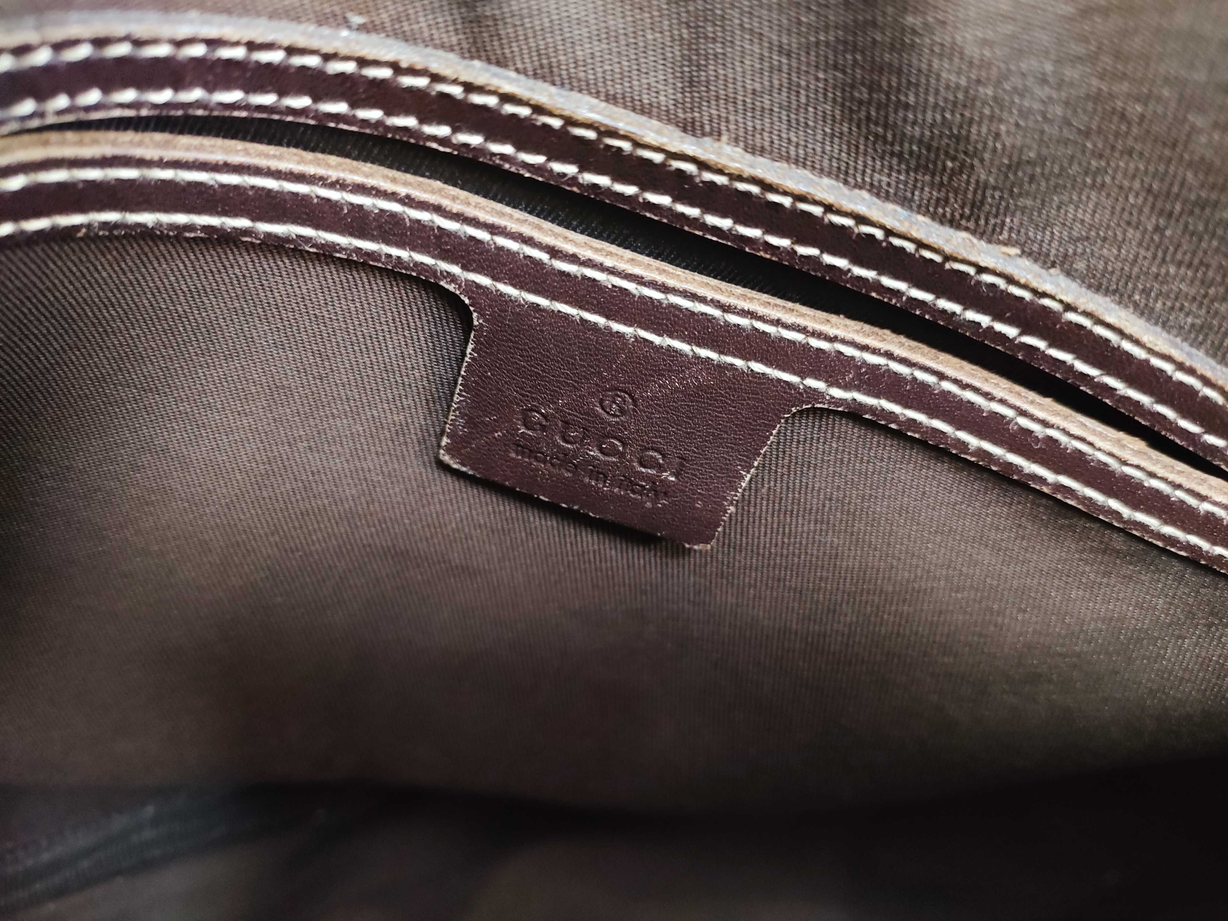 GG Canvas Shoulder Bag, Brown — view 10