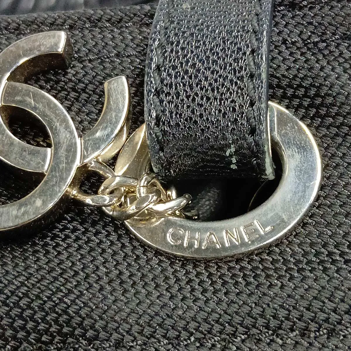 Paris Biarritz PM Coated Canvas Tote Bag, Black with Silver Hardware, Item No. 11199003, Series No. 11 — view 13