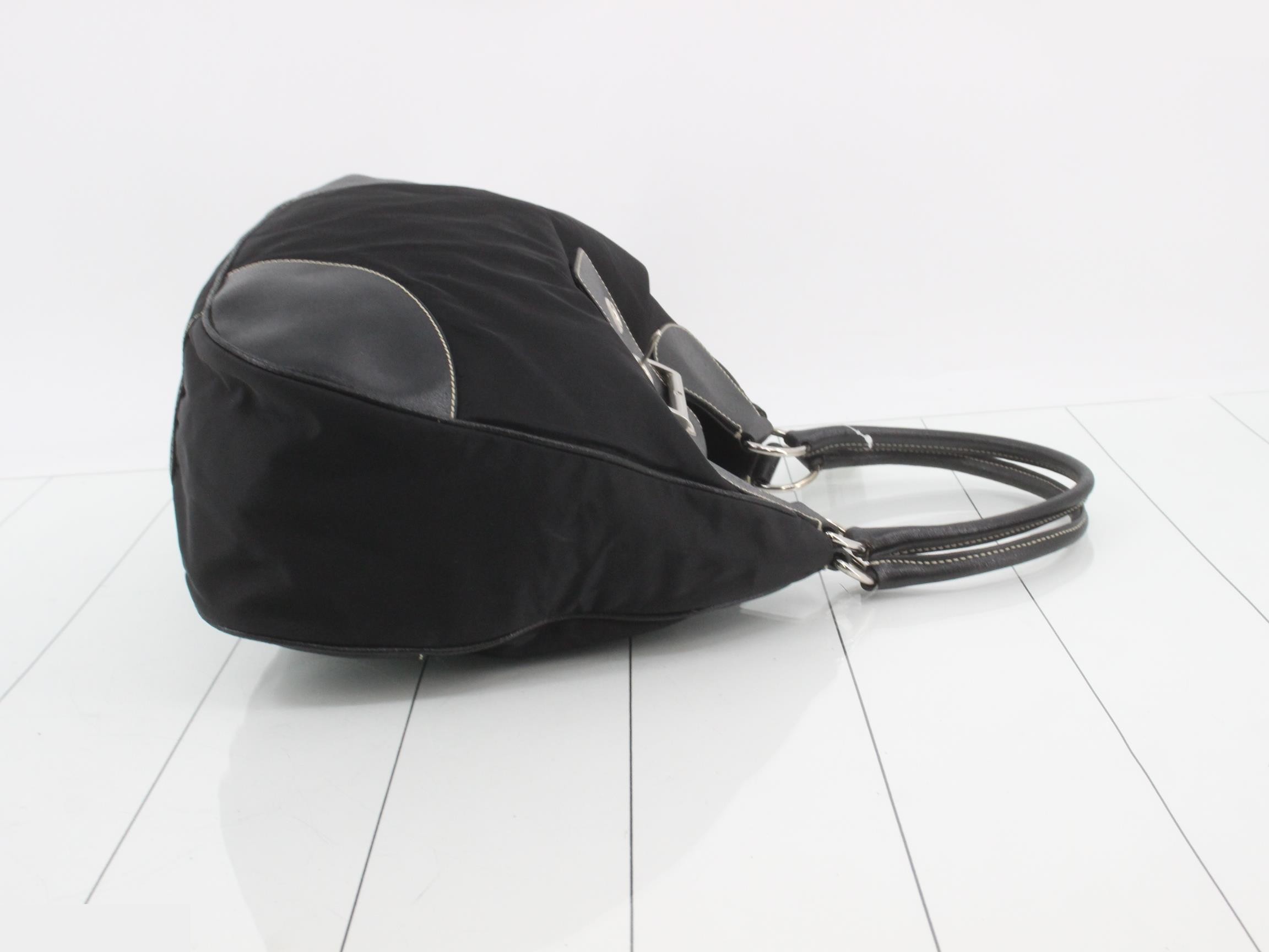 Handbag, black, nylon — view 3