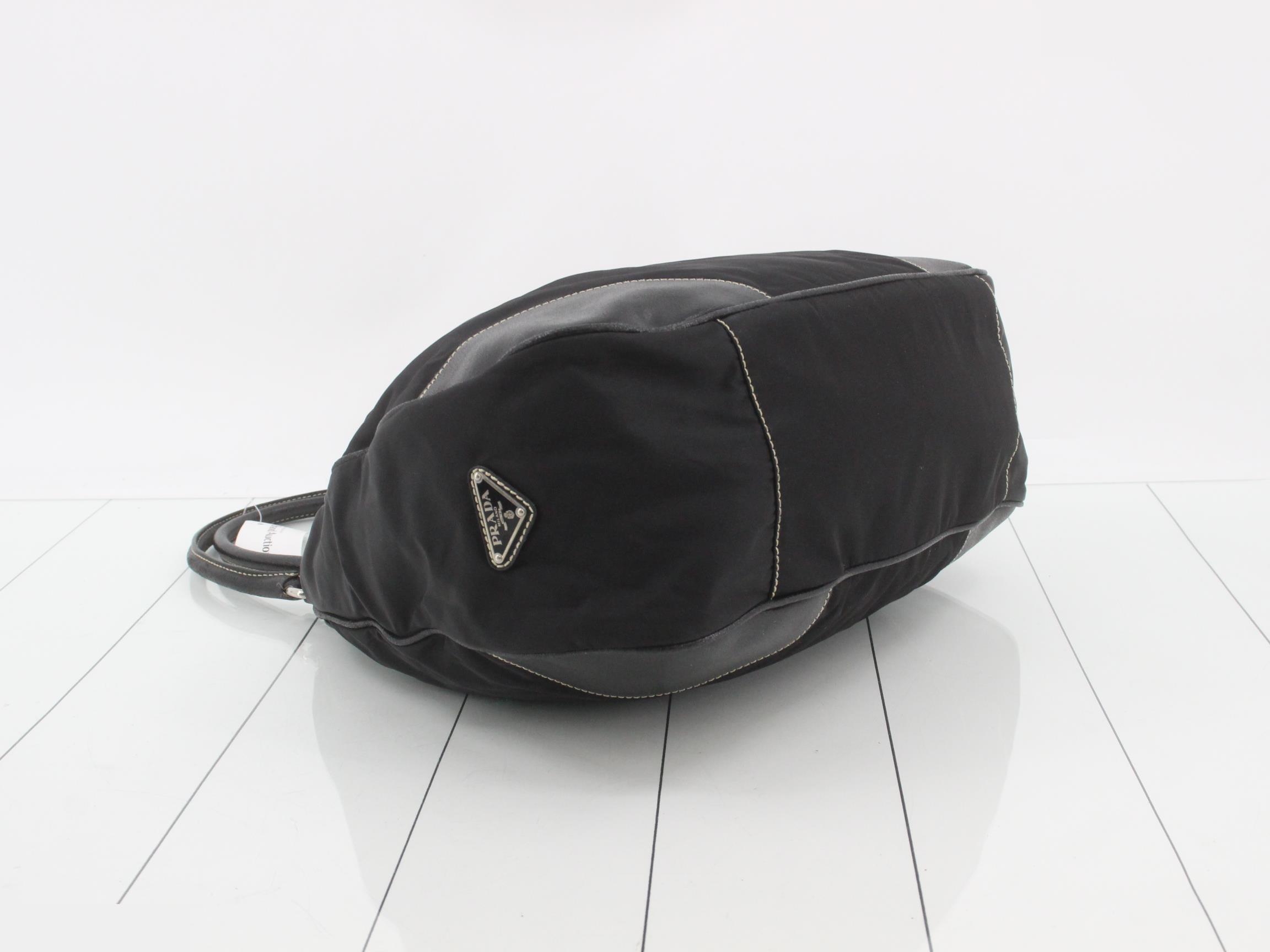 Handbag, black, nylon — view 5