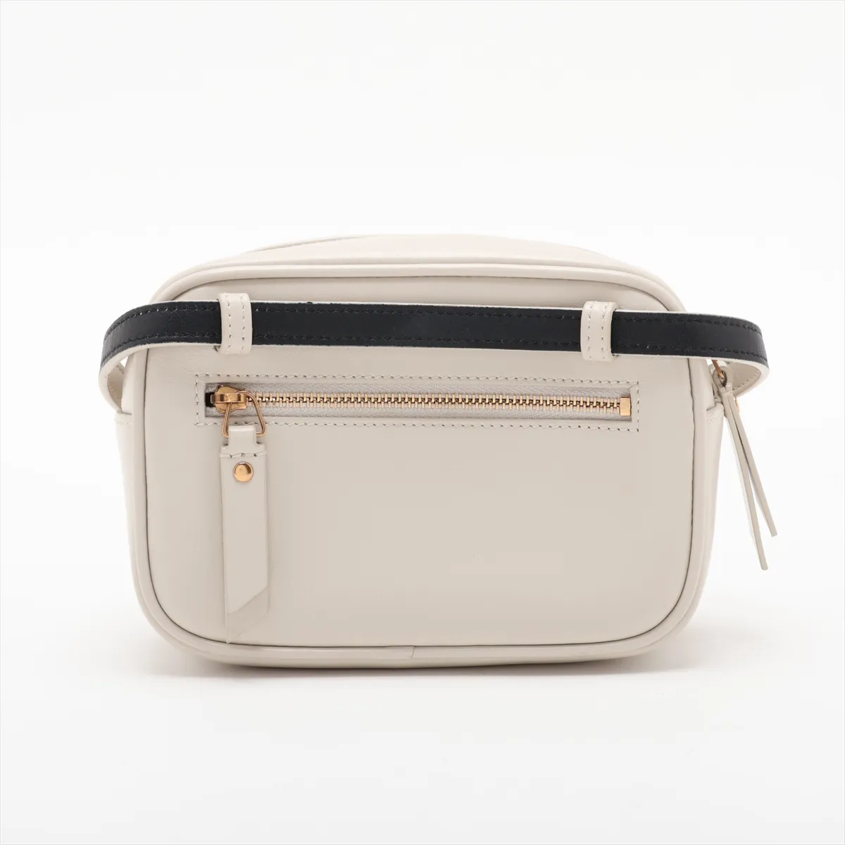 Leather Waist Pouch, White, 534817 — view 2