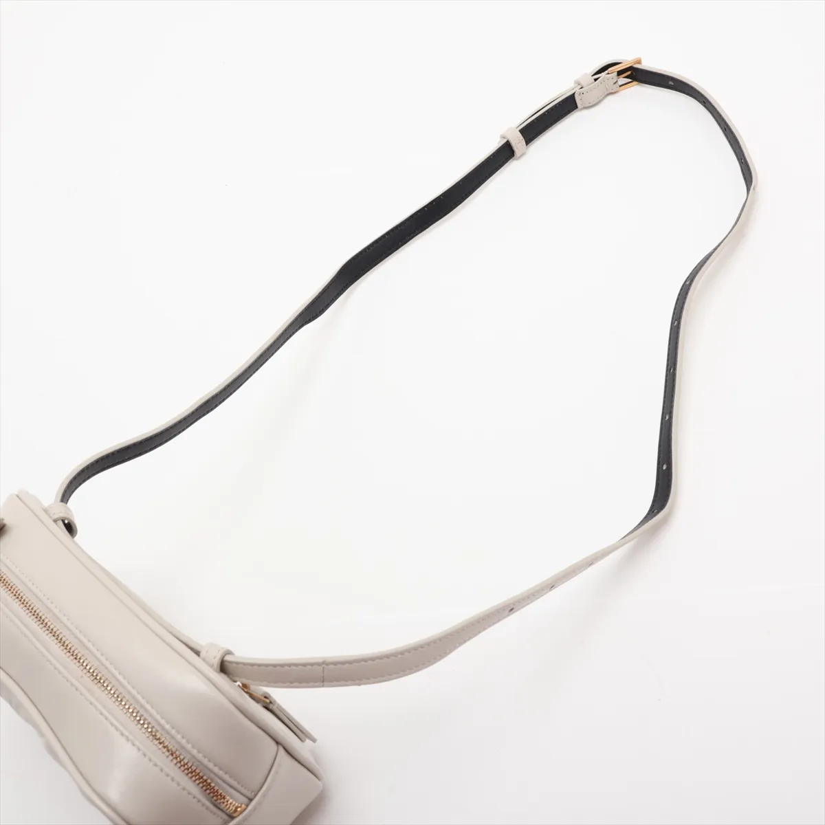 Leather Waist Pouch, White, 534817 — view 5
