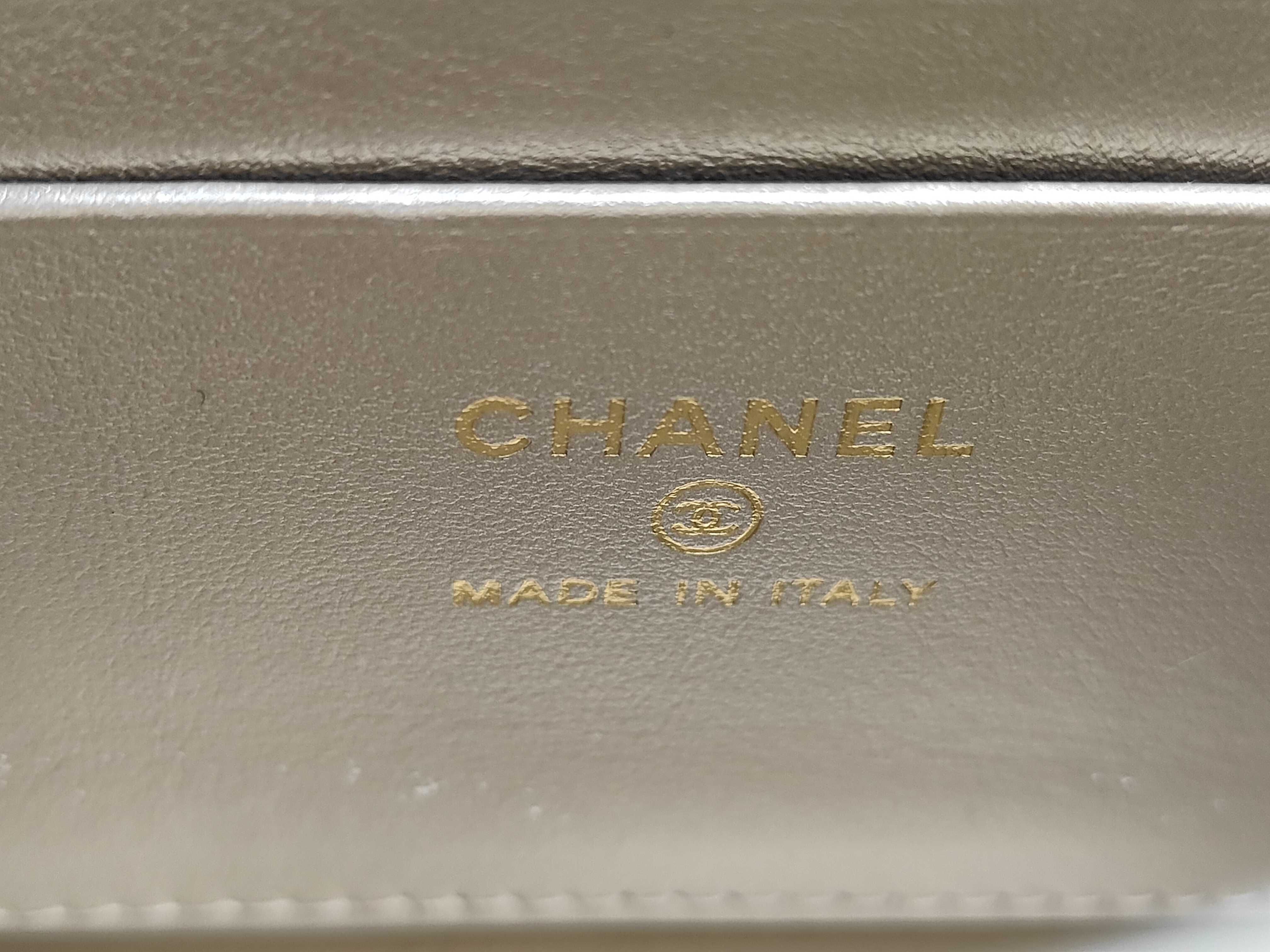 Caviar Skin Coco Handle Metallic Gold Shoulder Bag — view 13