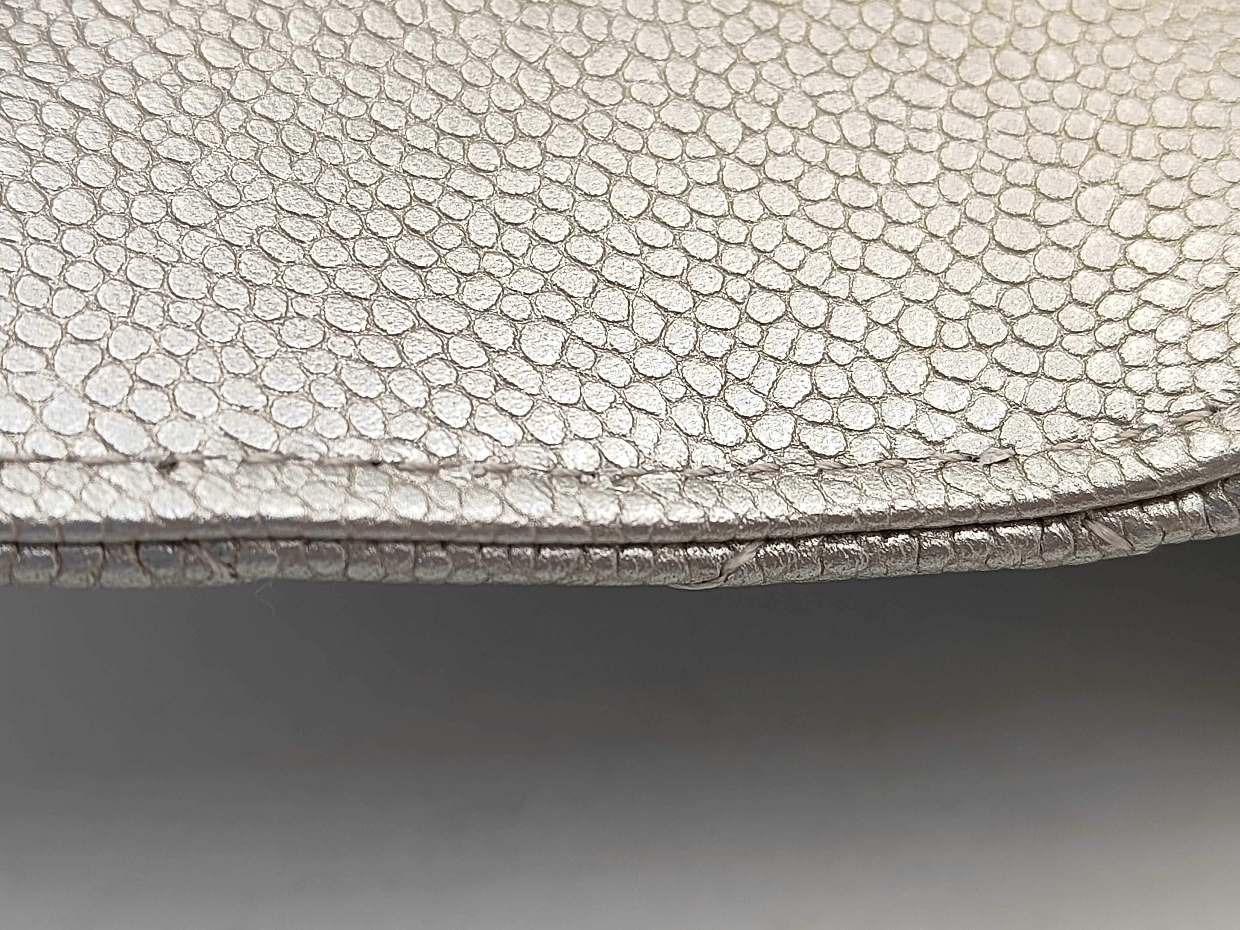 Caviar Skin Coco Handle Metallic Gold Shoulder Bag — view 10