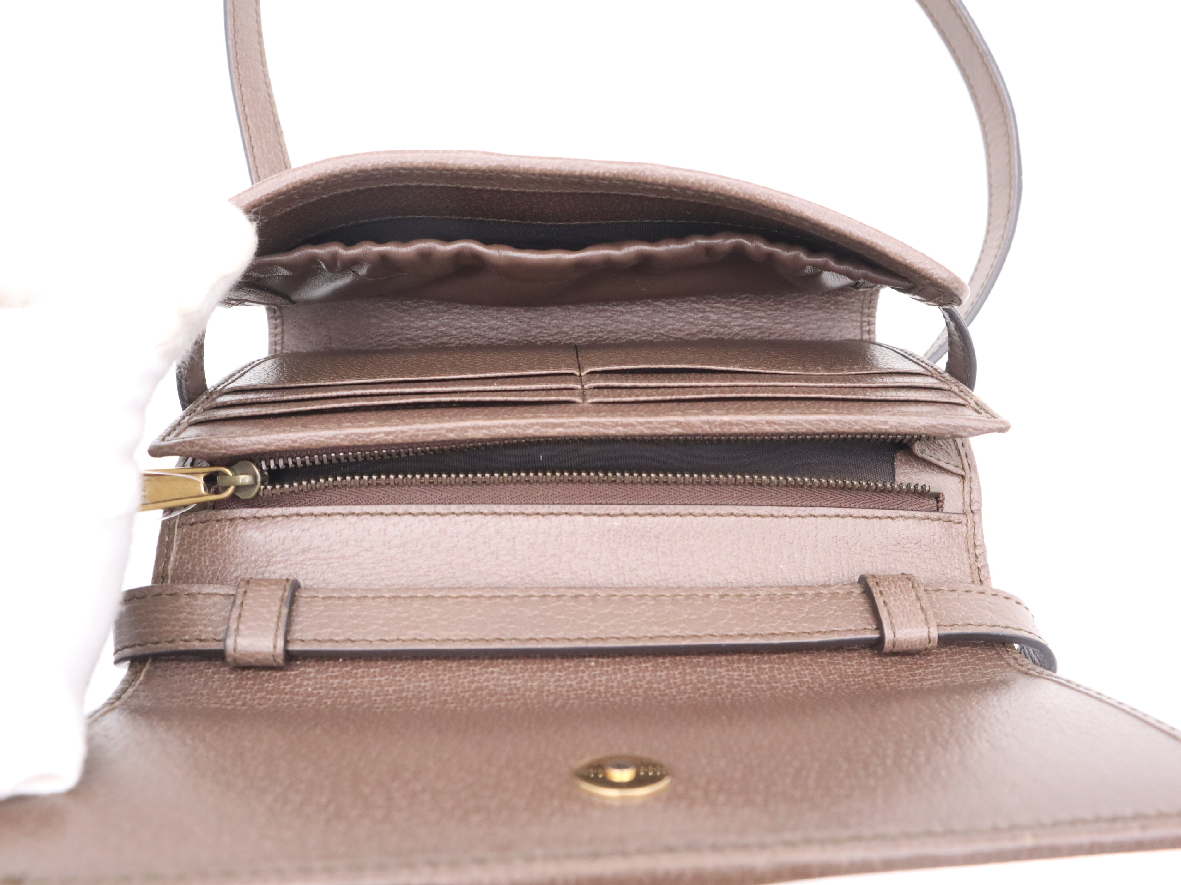 645082 PVC Ophidia Continental Shoulder Wallet Shoulder Bag — view 11