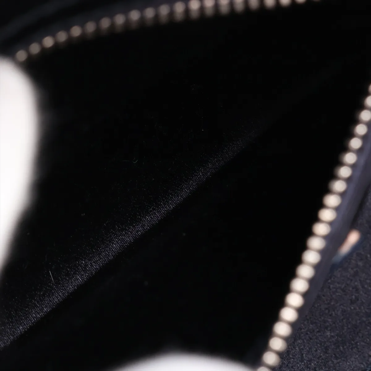 Lady Dior Cannage Satin 2-Way Handbag, Navy — view 9