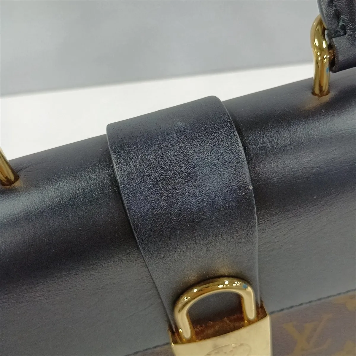 Monogram x Leather Rocky BB M44141 Brown x Black (RFID detected) — view 12