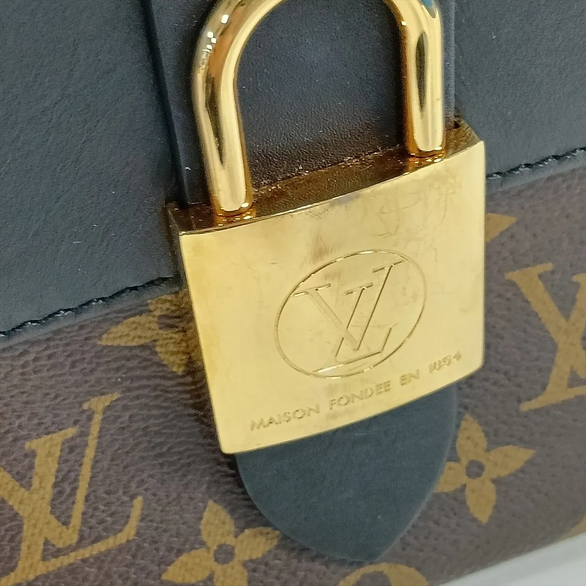 Monogram x Leather Rocky BB M44141 Brown x Black (RFID detected) — view 14