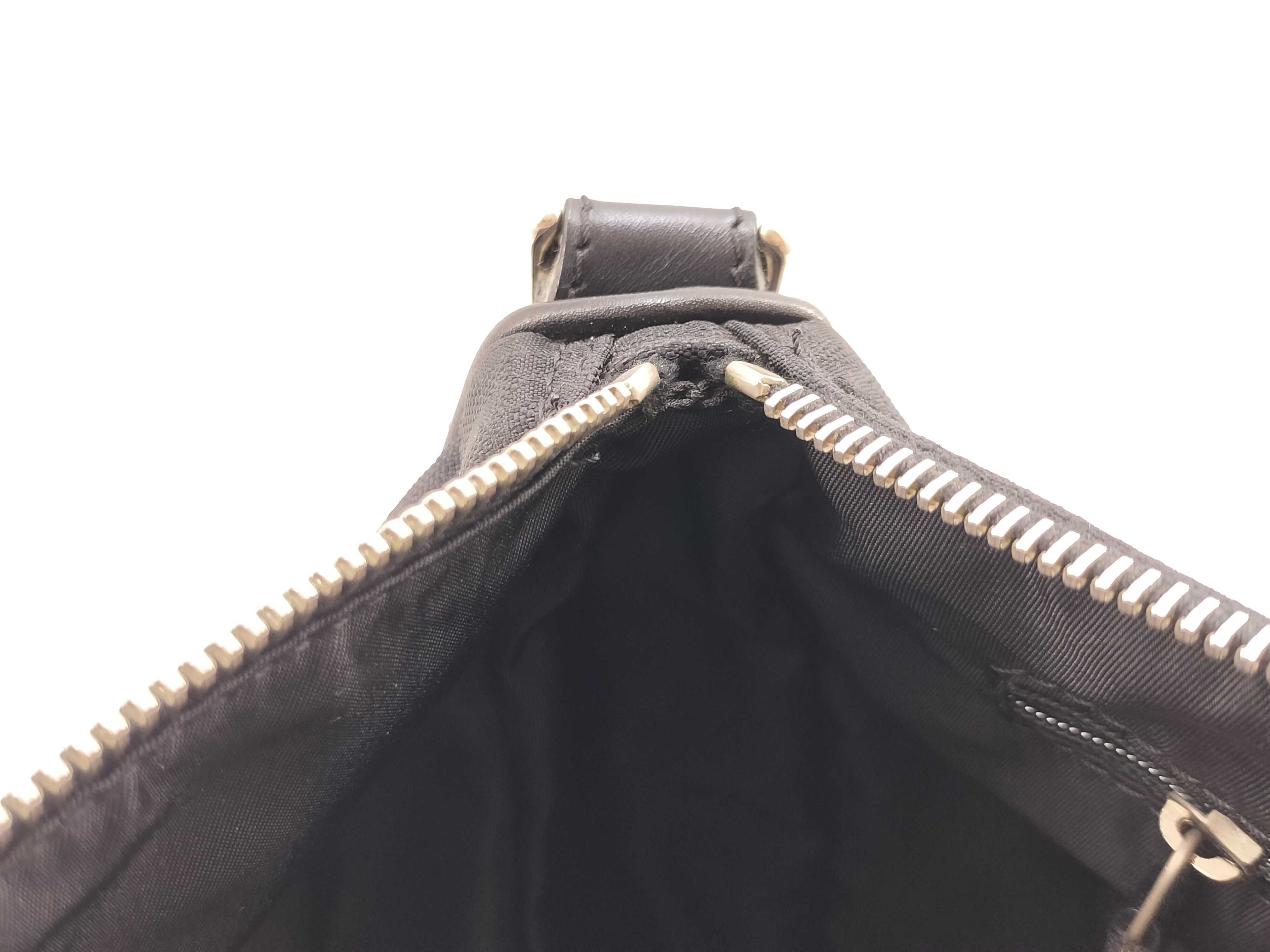 Trotter Shoulder Bag, Canvas, Black — view 12