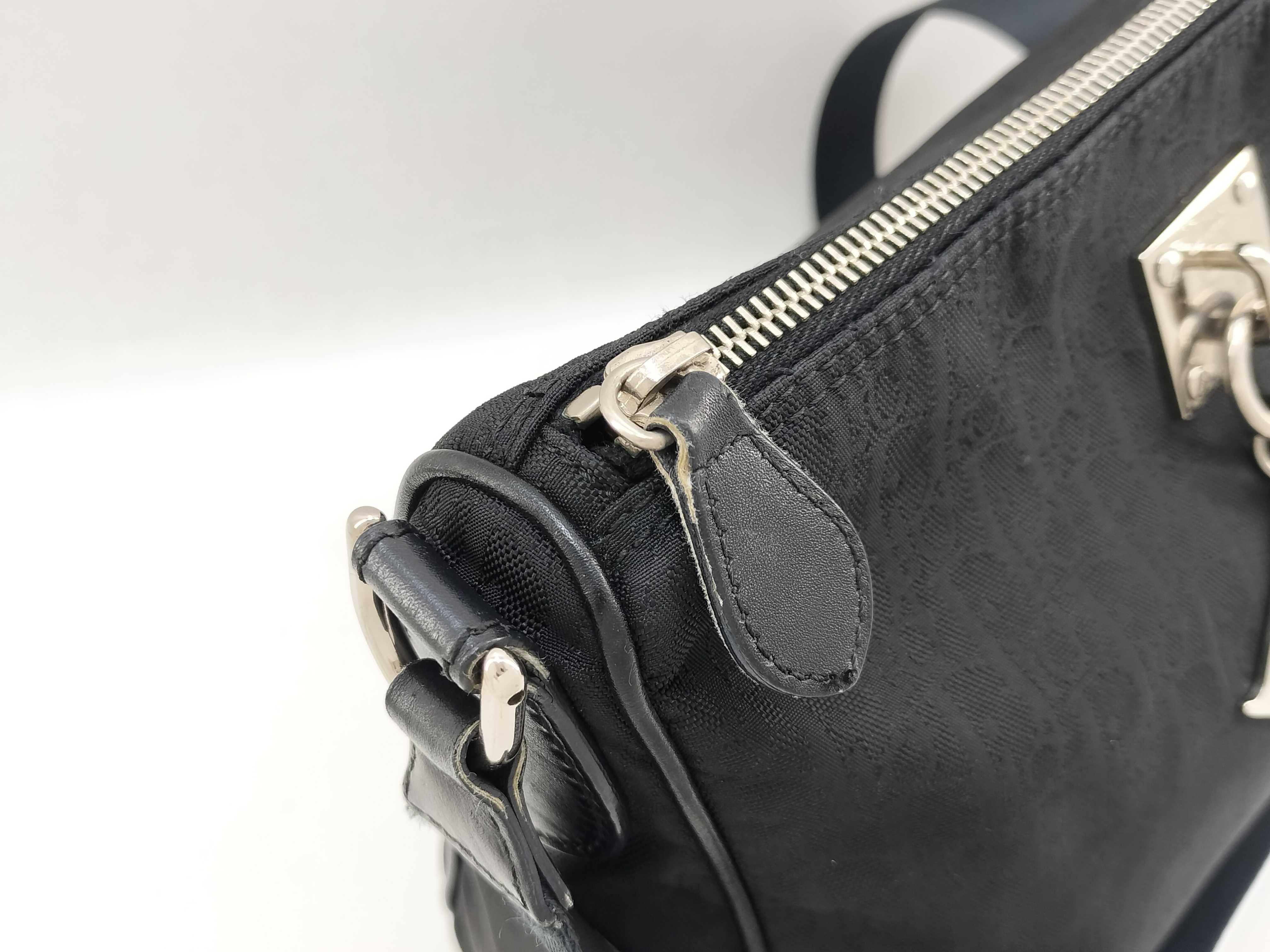 Trotter Shoulder Bag, Canvas, Black — view 4